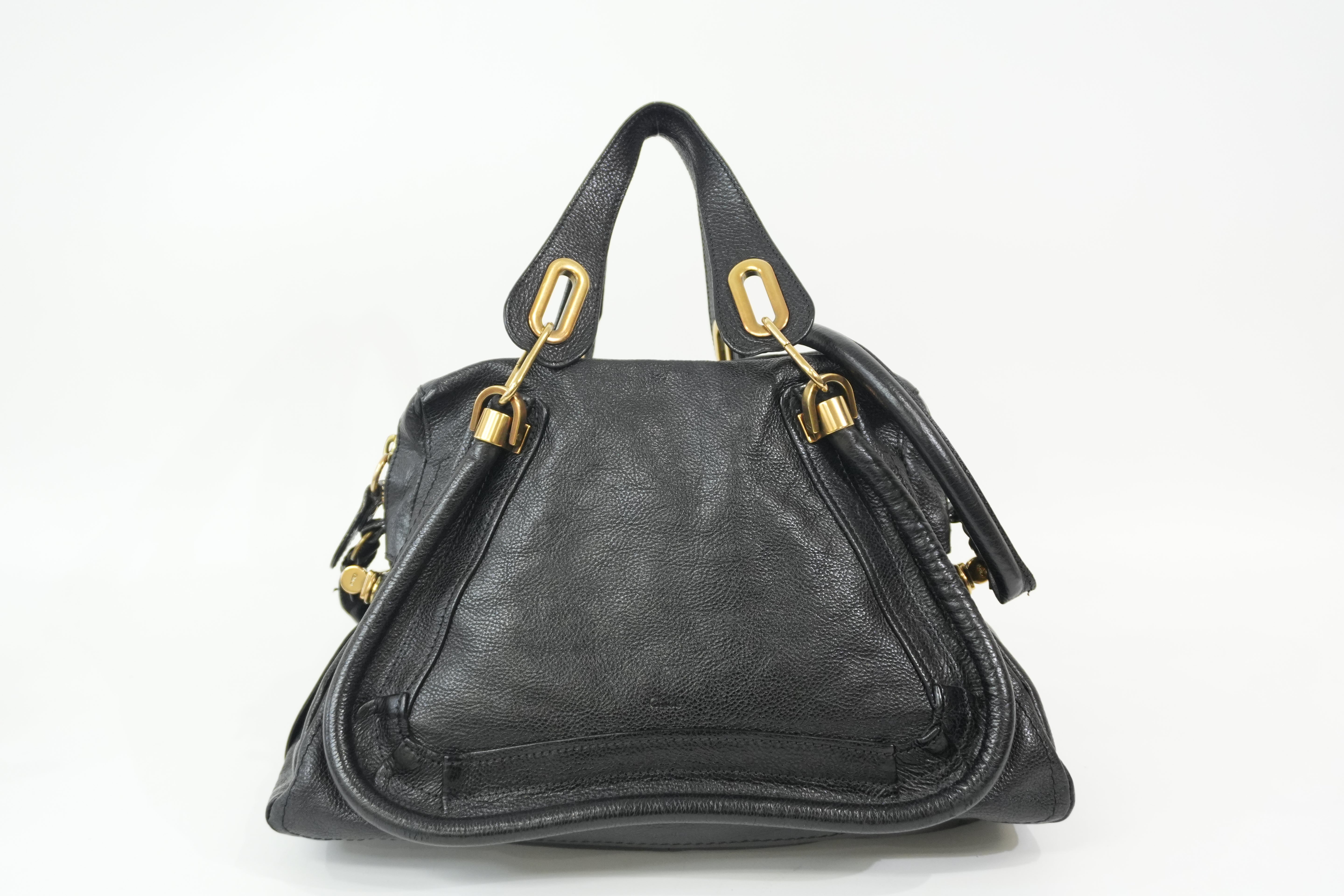 Pre-Owned Chloe Two-Way Paraty Shoulder Bag Black