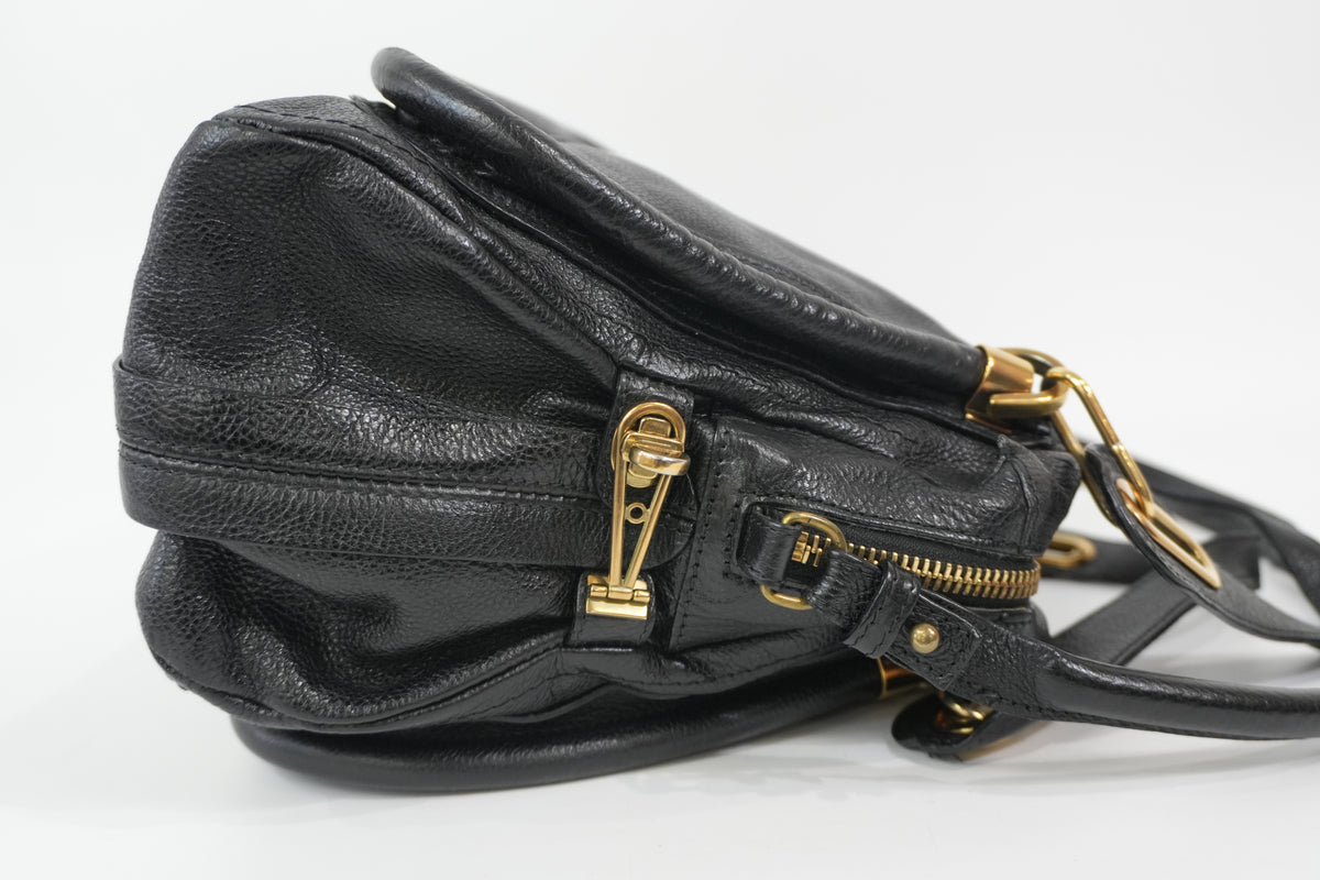 Pre-Owned Chloe Two-Way Paraty Shoulder Bag Black