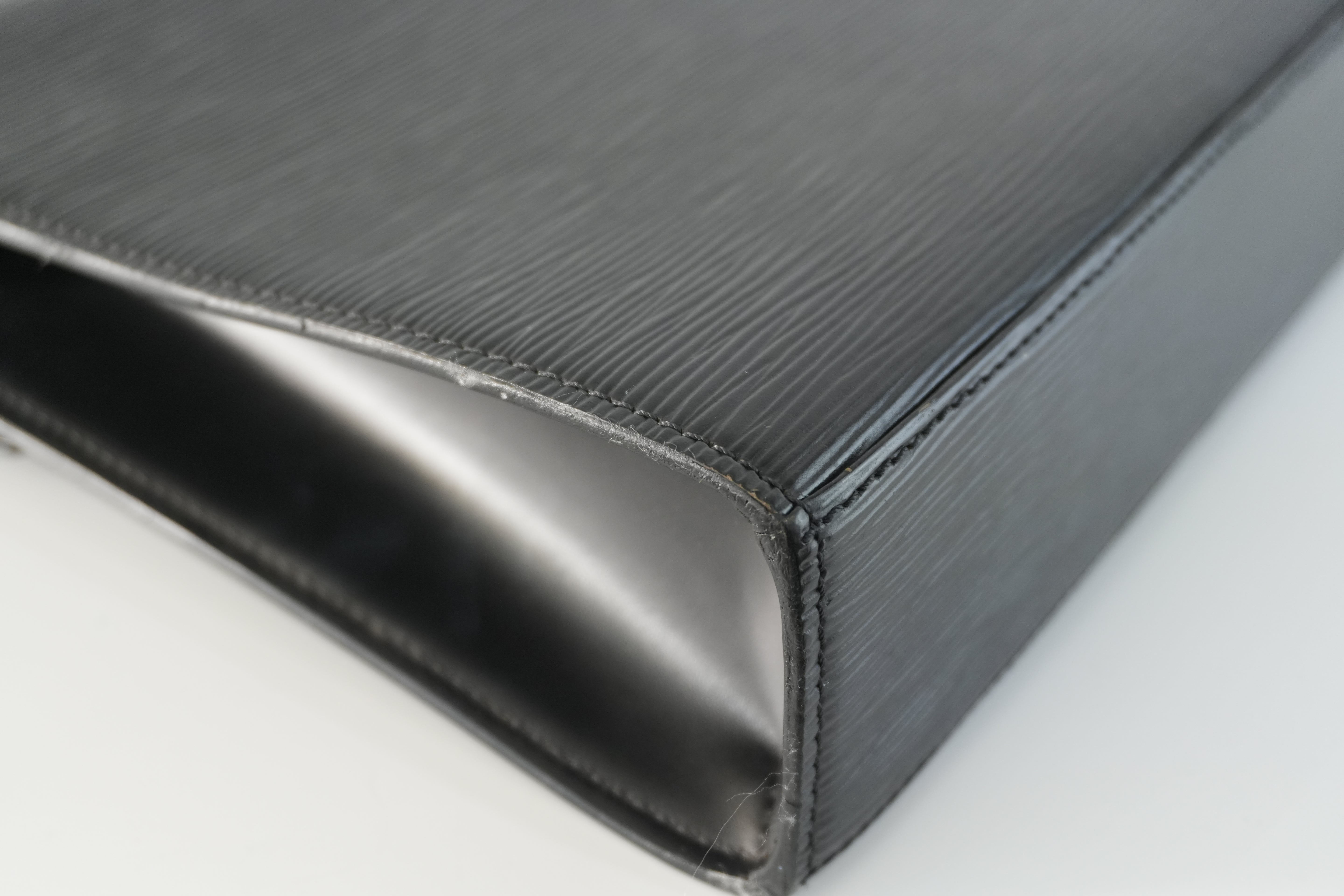 Louis Vuitton Epi Malesherbe Handbag Black Used