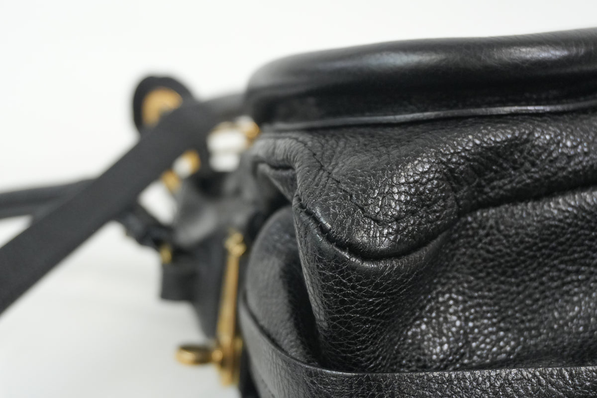 Pre-Owned Chloe Two-Way Paraty Shoulder Bag Black