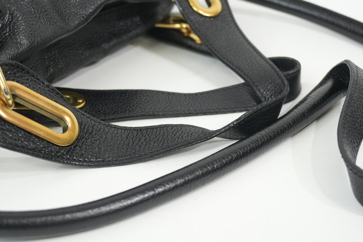 Pre-Owned Chloe Two-Way Paraty Shoulder Bag Black