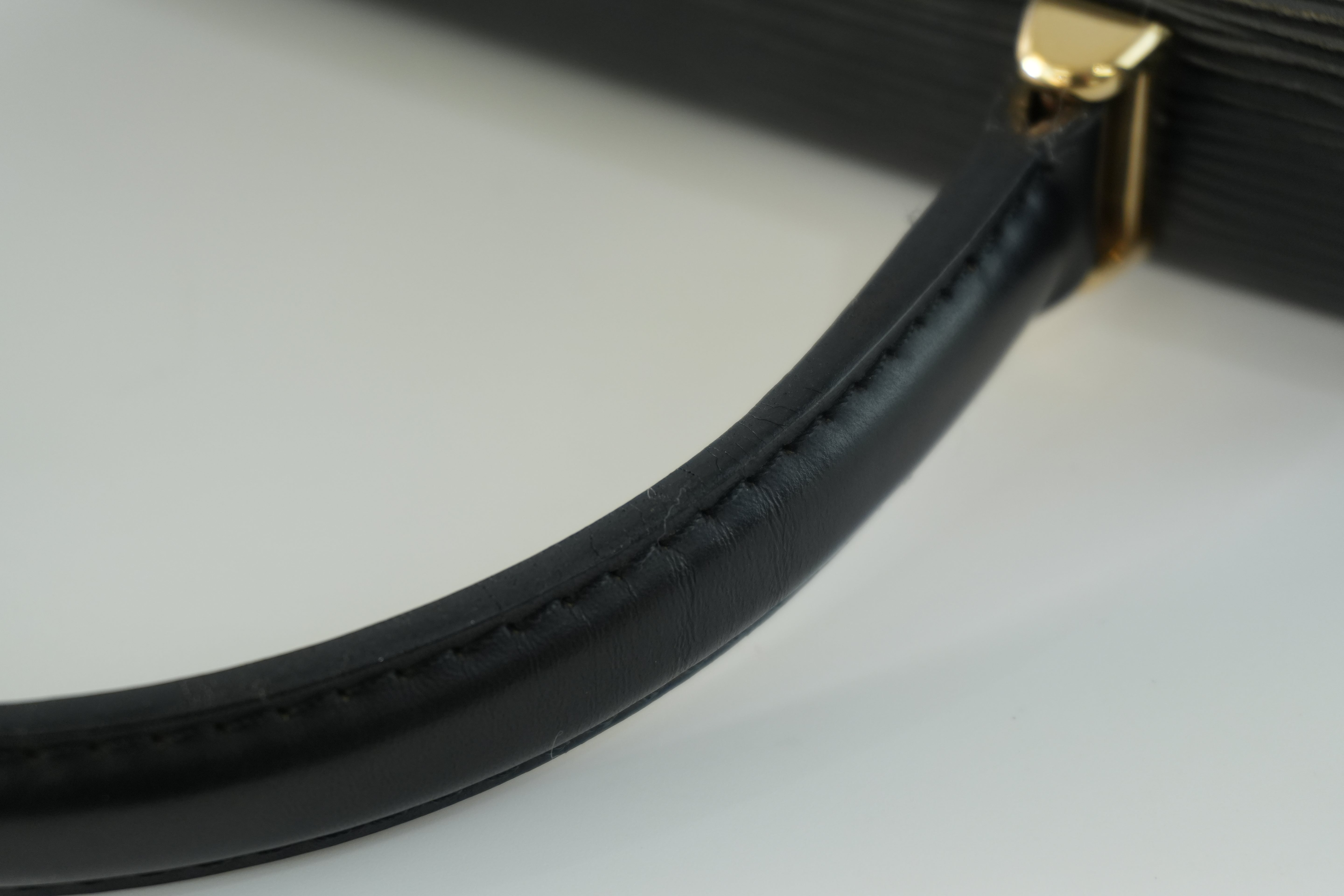 Louis Vuitton Epi Malesherbe Handbag Black Used