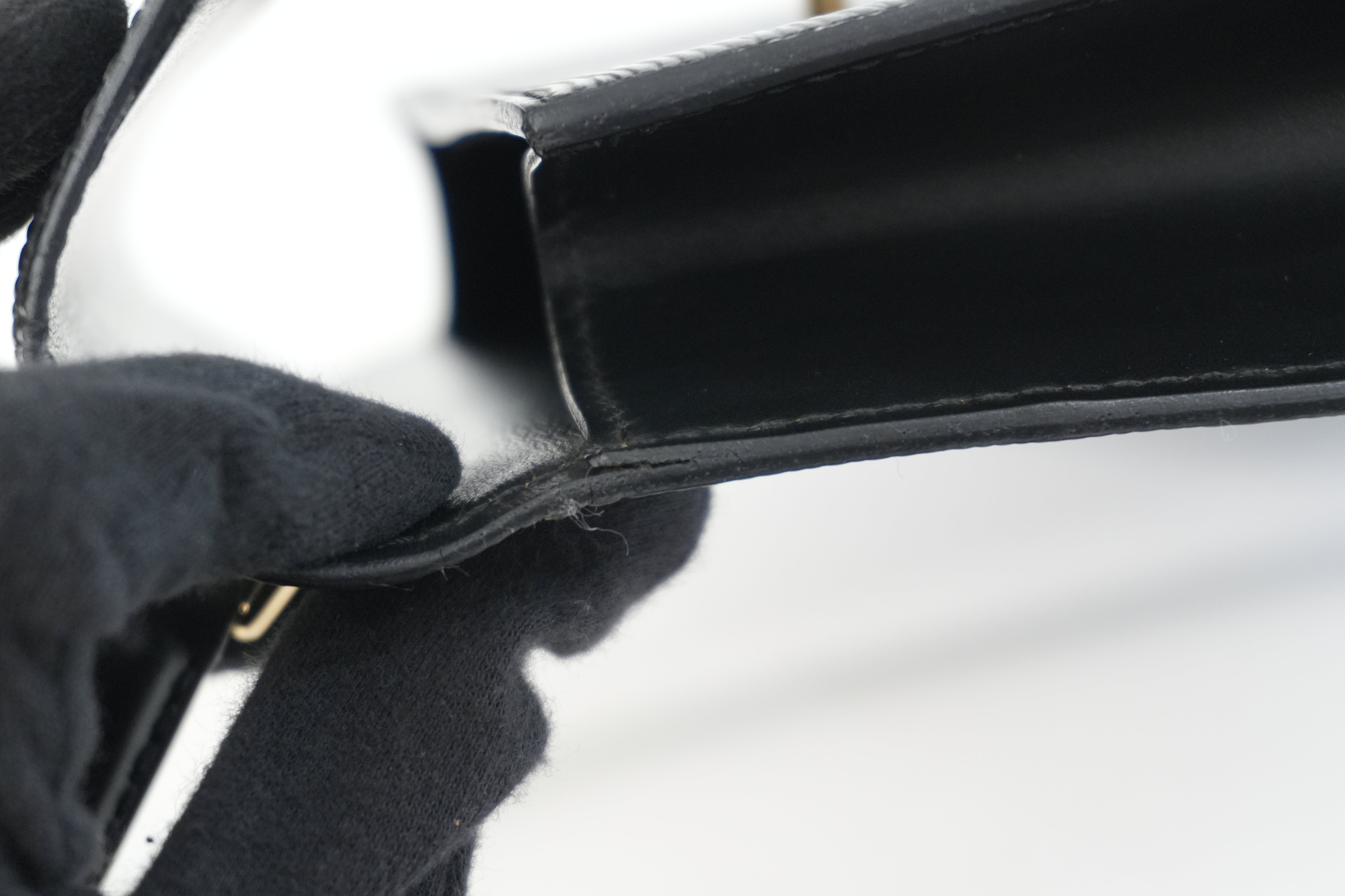 Louis Vuitton Epi Malesherbe Handbag Black Used