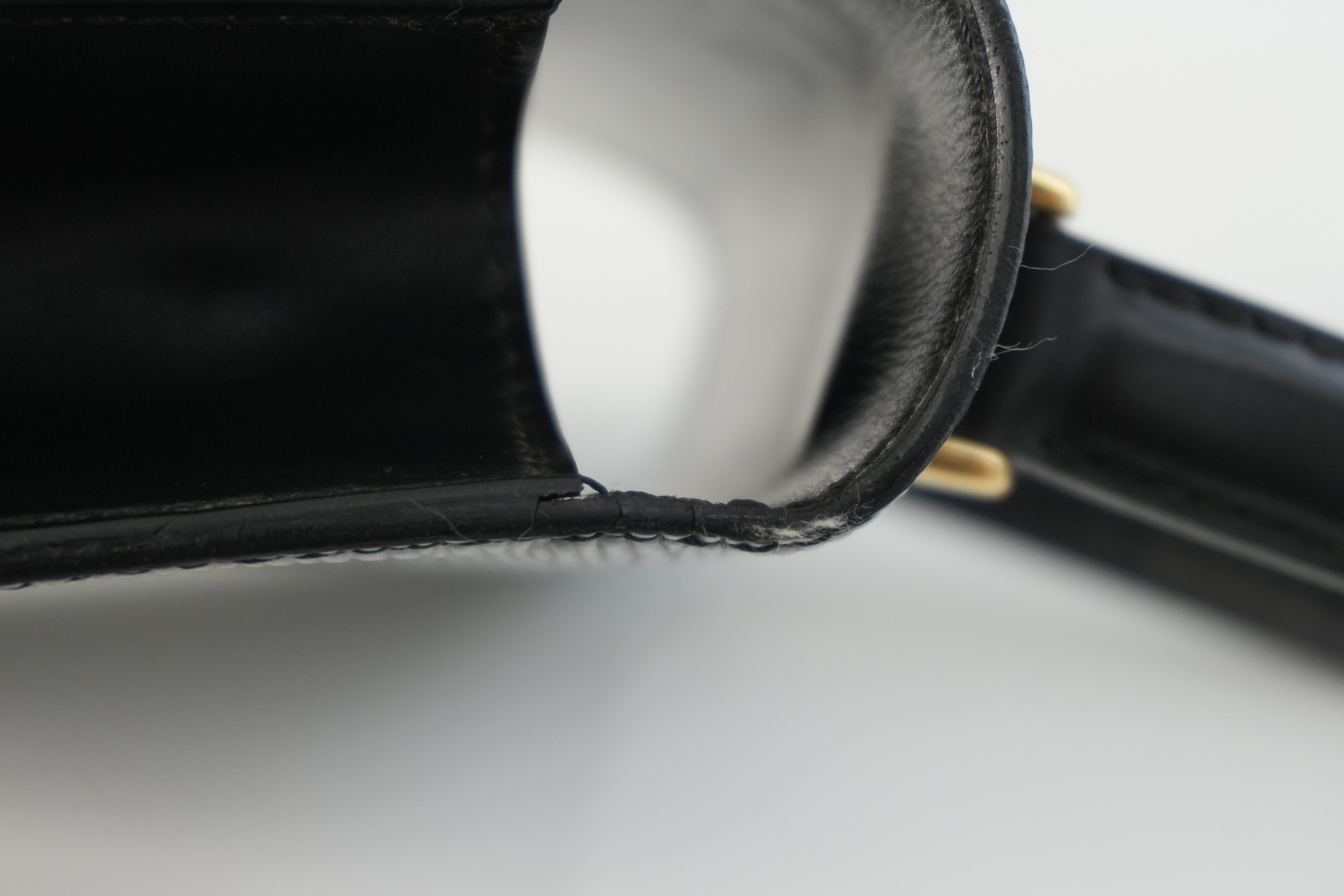 Louis Vuitton Epi Malesherbe Handbag Black Used