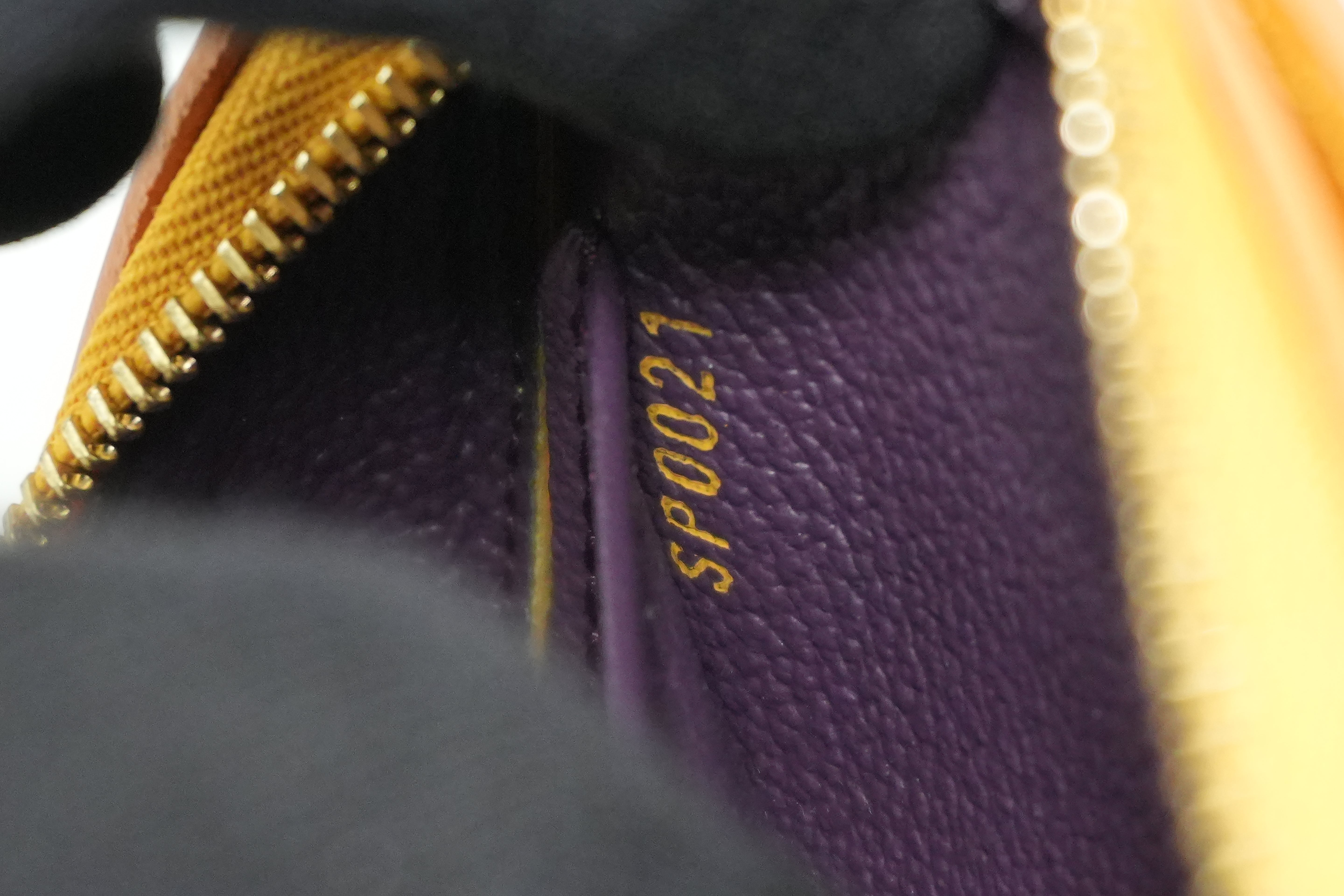 Pre-owned Louis Vuitton Epi Dauphine PM Pouch Yellow