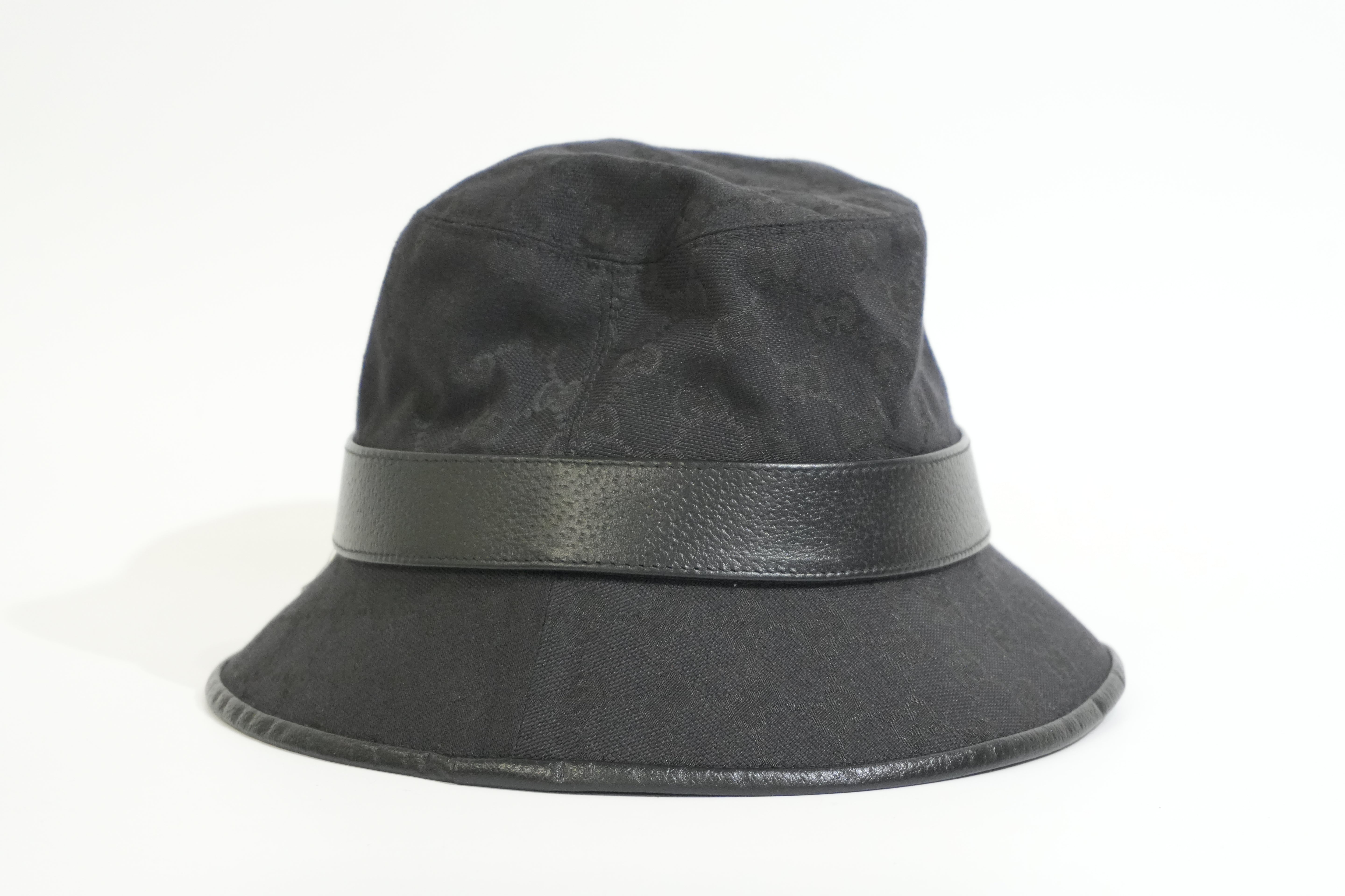 Pre-owned Gucci Bucket Hat Black