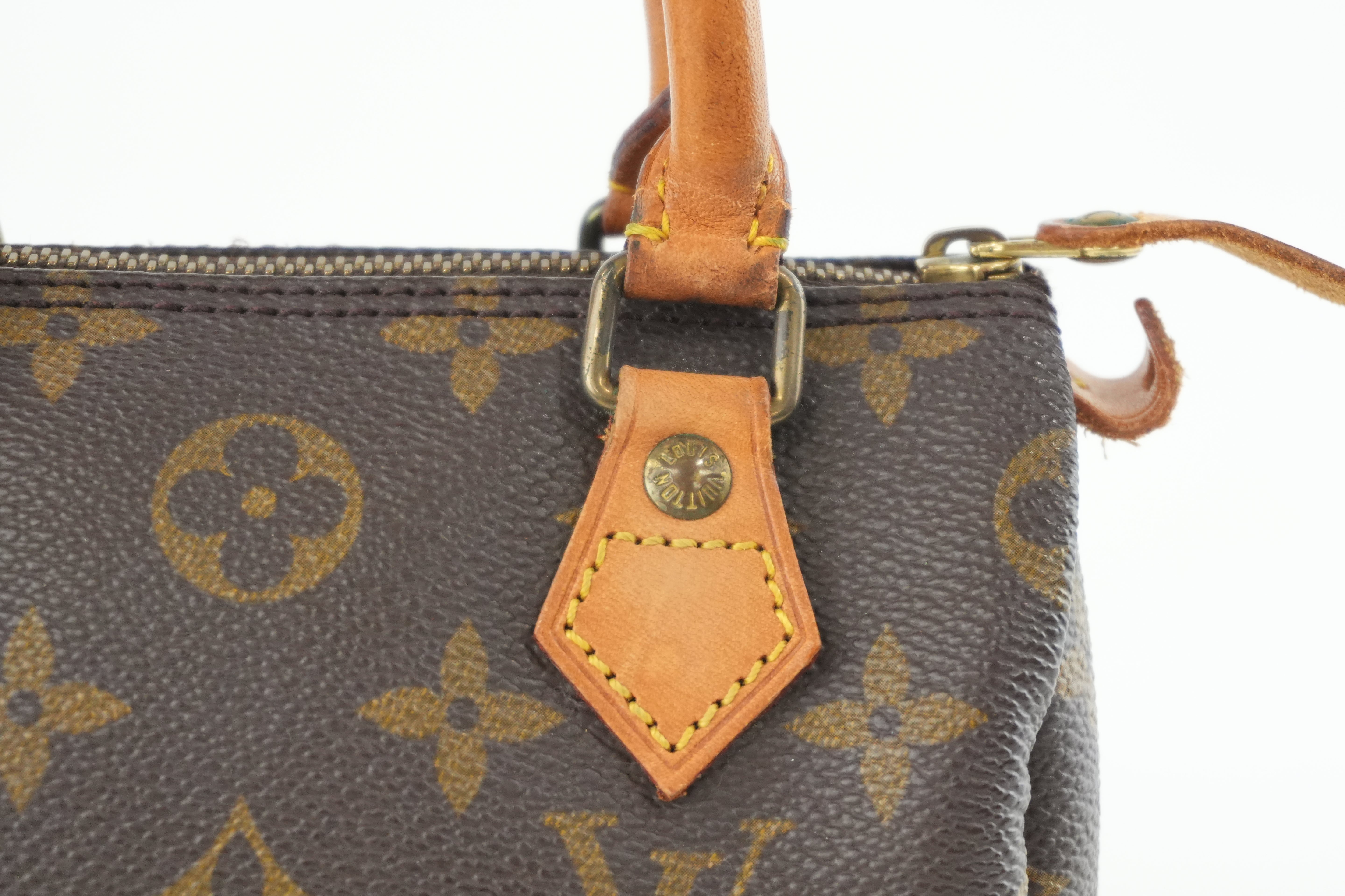 Louis Vuitton Monogram Mini Speedy Handbag Used