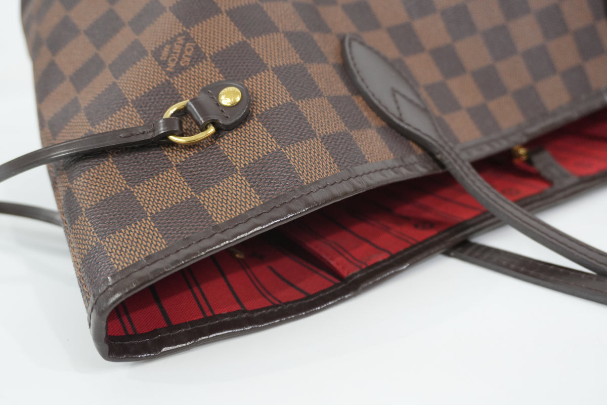 Pre-Owned Louis Vuitton Damier Ebene Neverfull MM Tote Bag