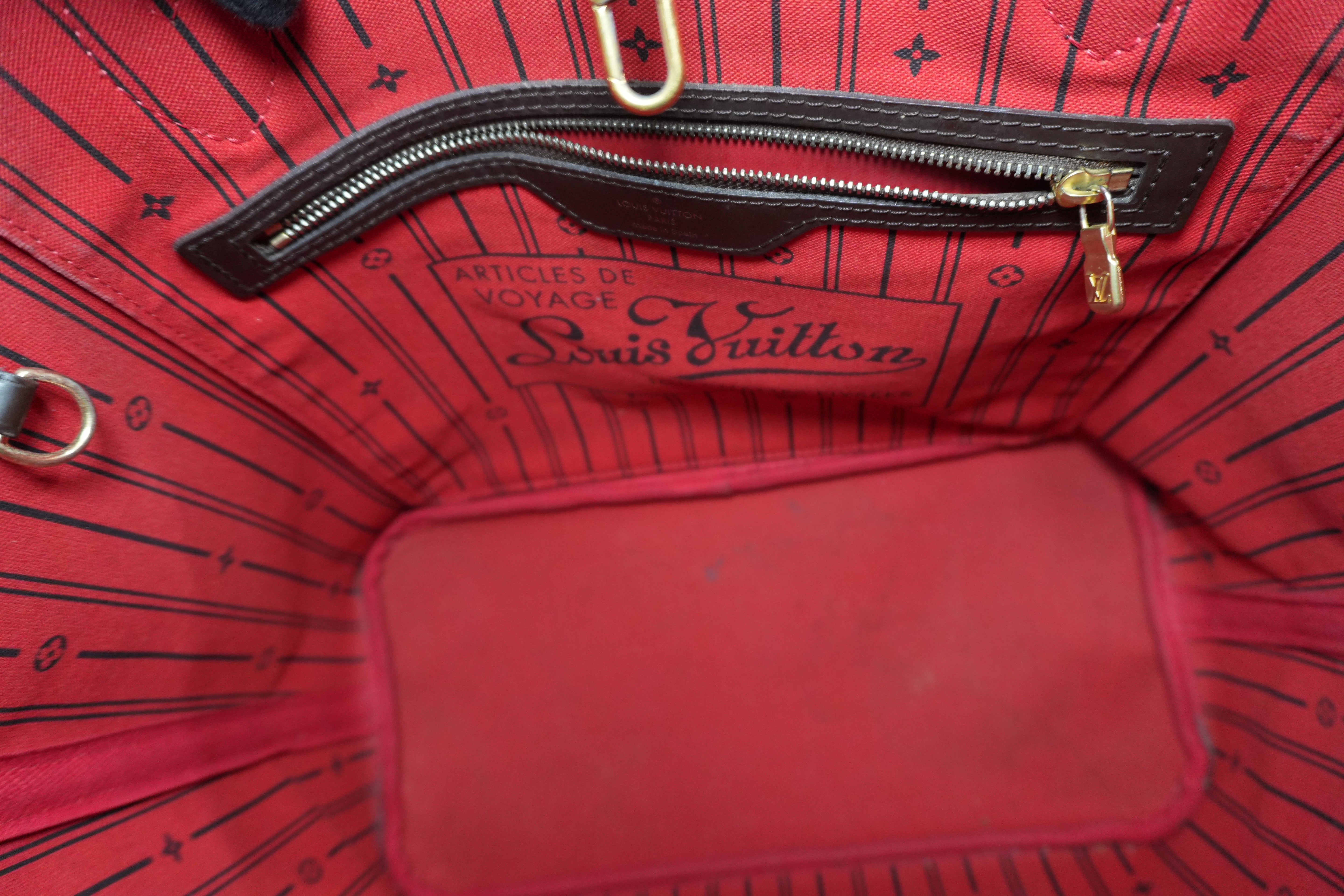 Pre-Owned Louis Vuitton Damier Ebene Neverfull MM Tote Bag