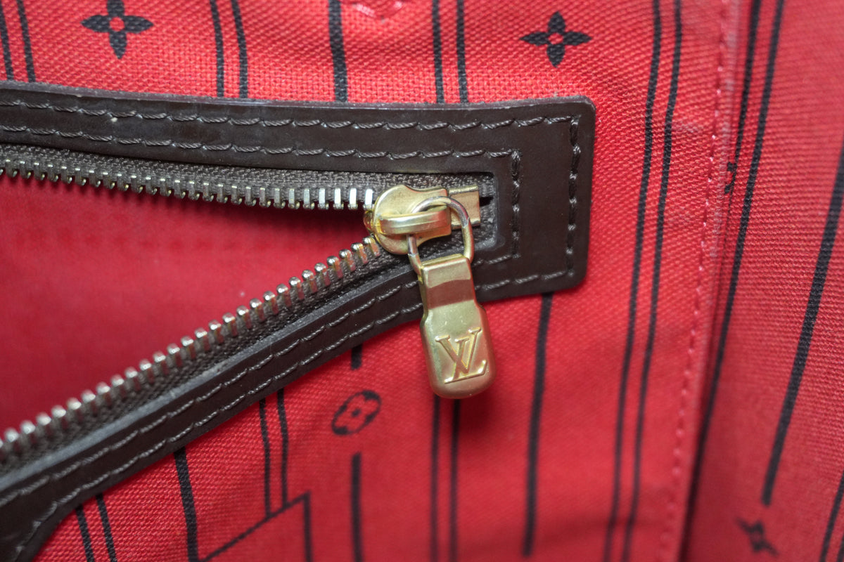 Pre-Owned Louis Vuitton Damier Ebene Neverfull MM Tote Bag