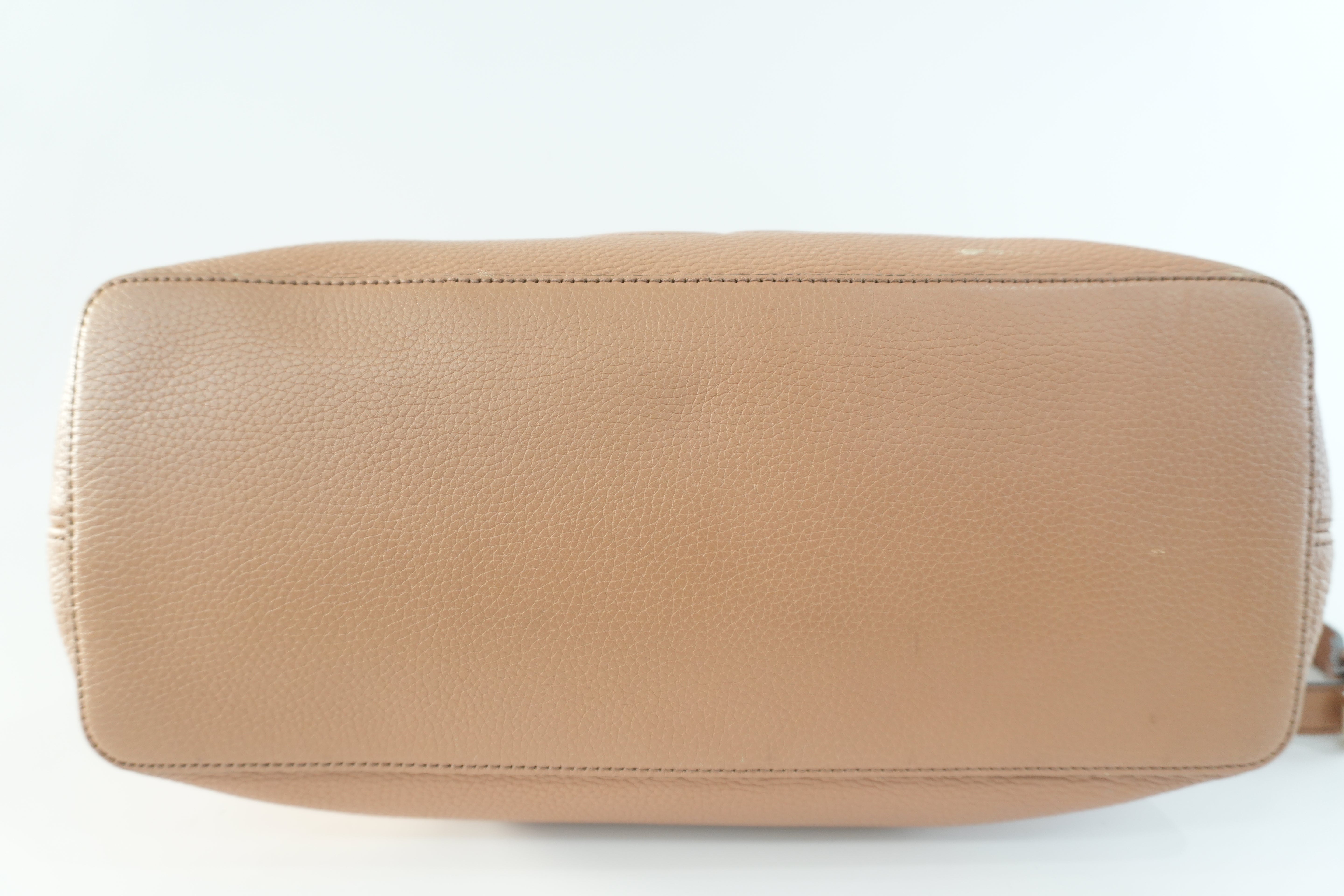 Gucci Soho Interlocking Two Way Shoulder Bag Beige Used