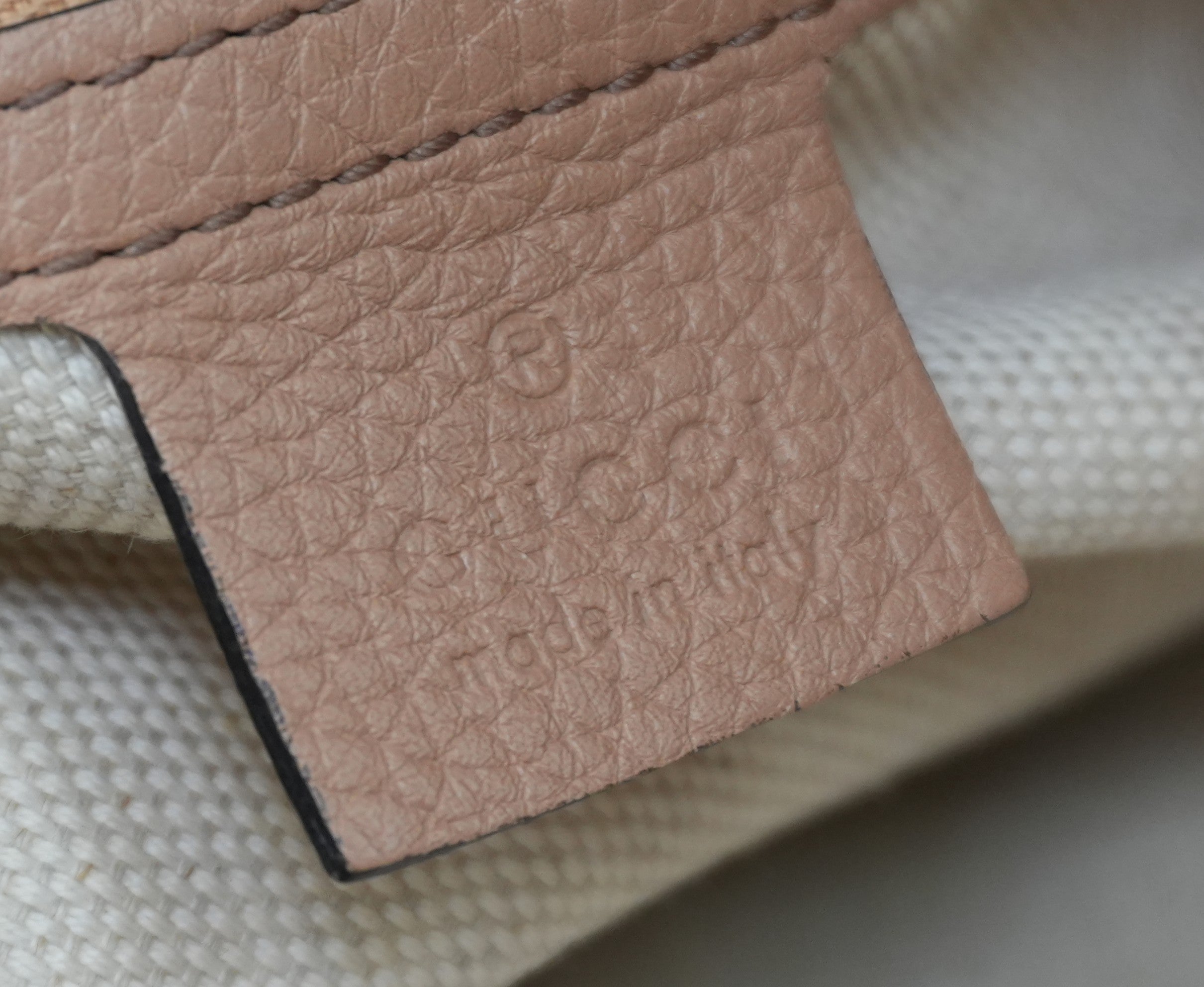 Gucci Soho Interlocking Two Way Shoulder Bag Beige Used