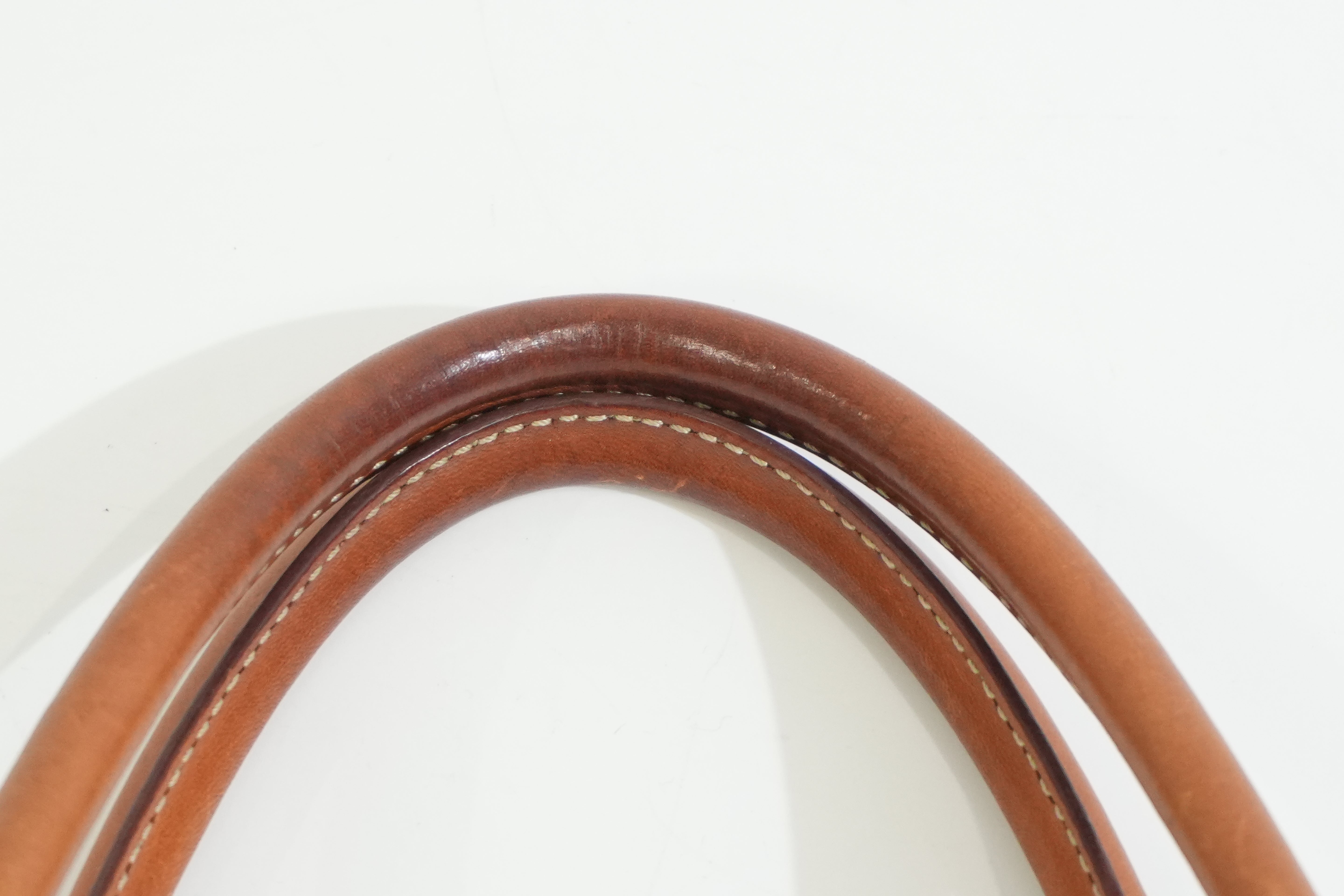 Pre-owned Celine Macadam Top handle Handbag Brown