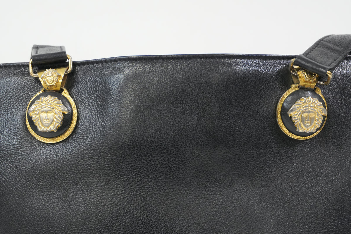 Pre-Owned Versace Tote Bag Black
