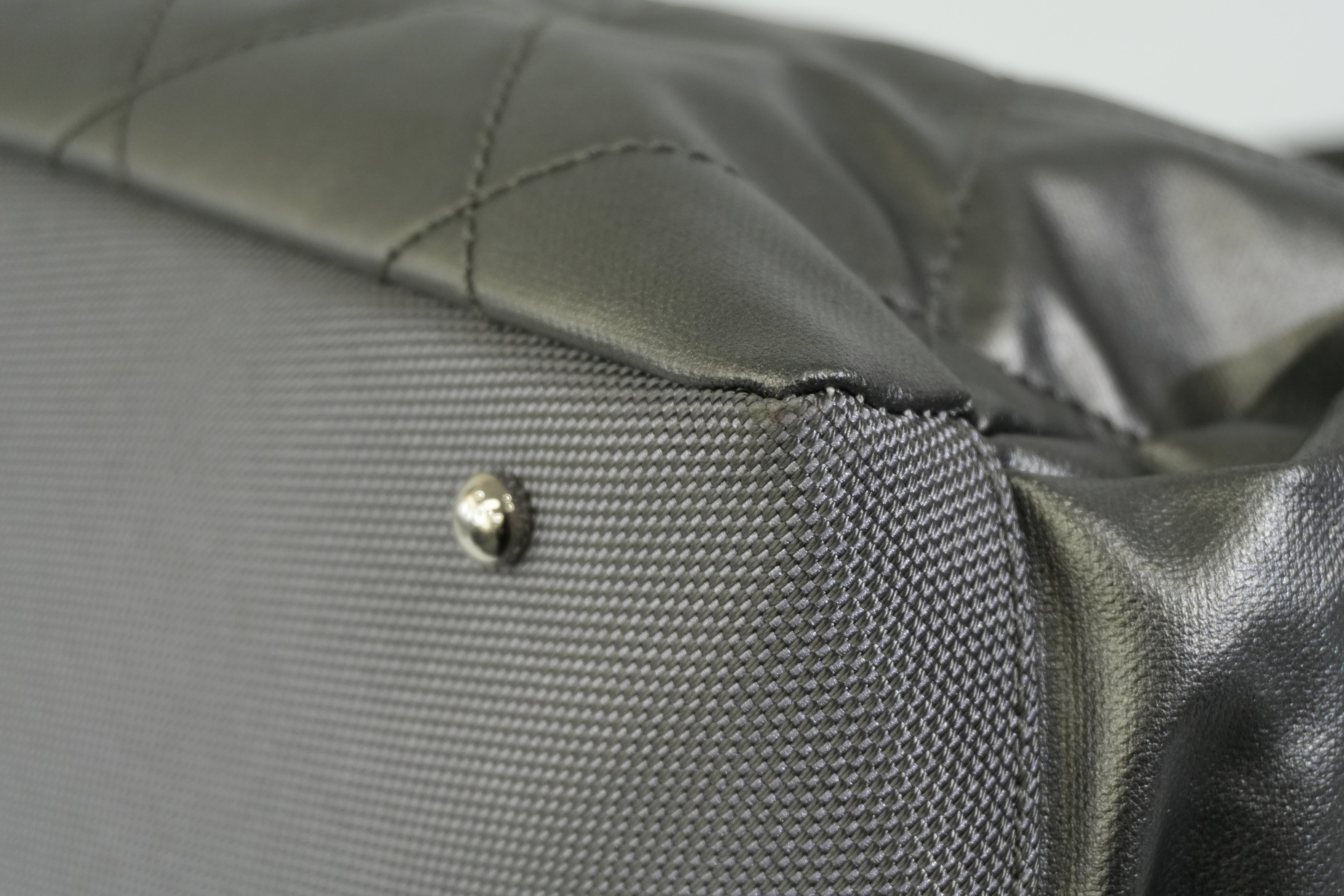 Pre-owned Chanel Paris Biarritz Tote Bag Silver