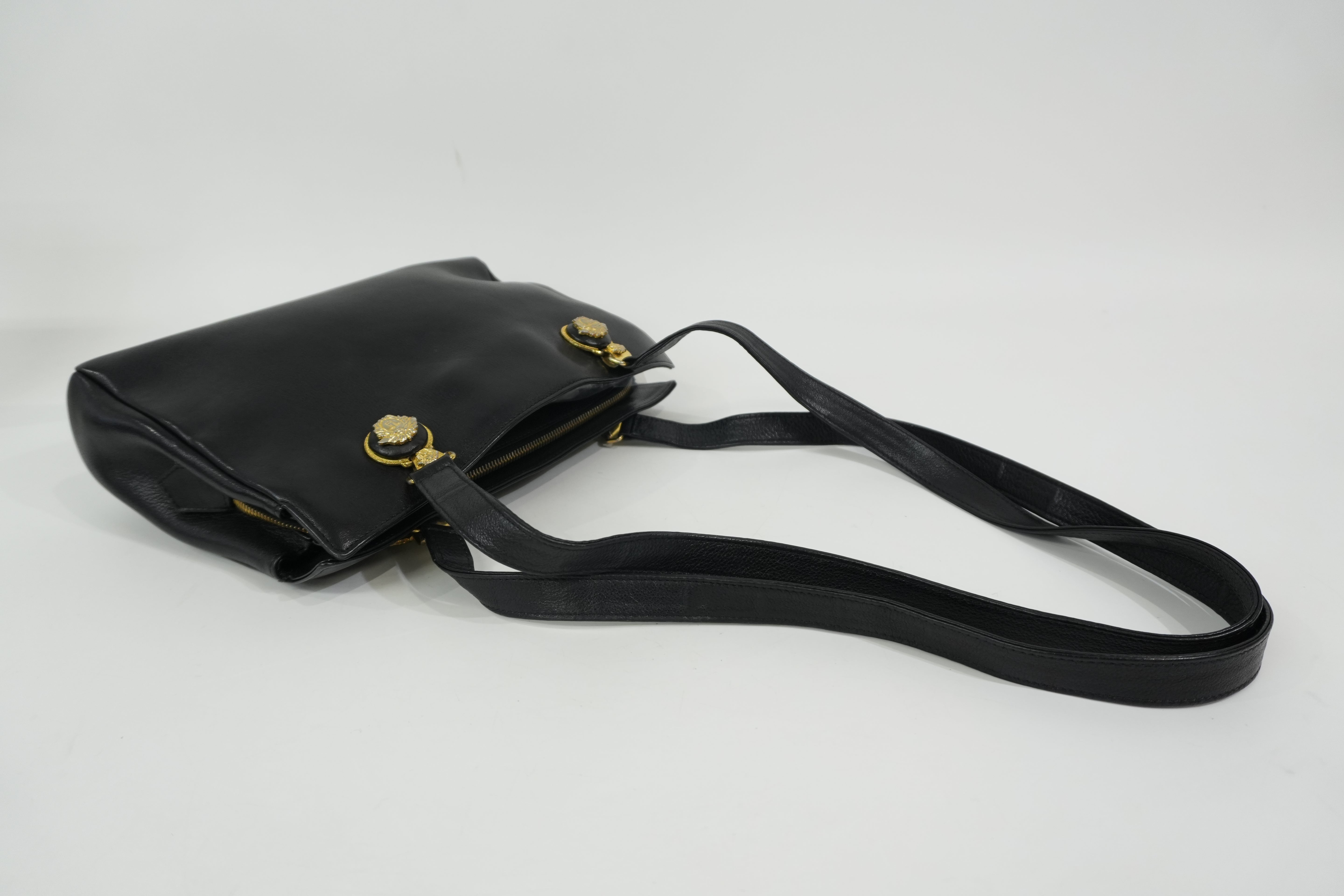 Pre-Owned Versace Tote Bag Black