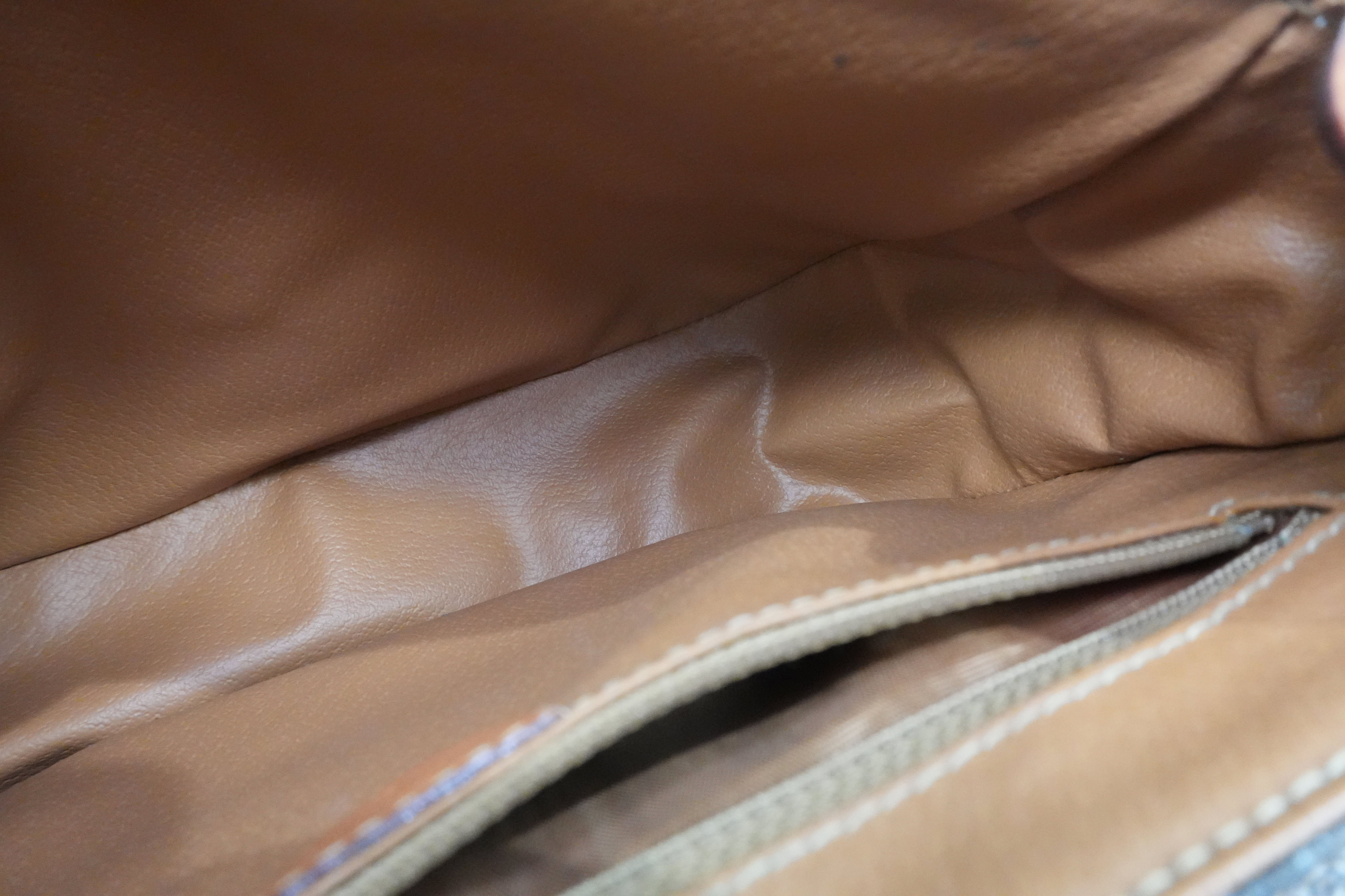 Celine Macadam Crossbody Bag Brown Used