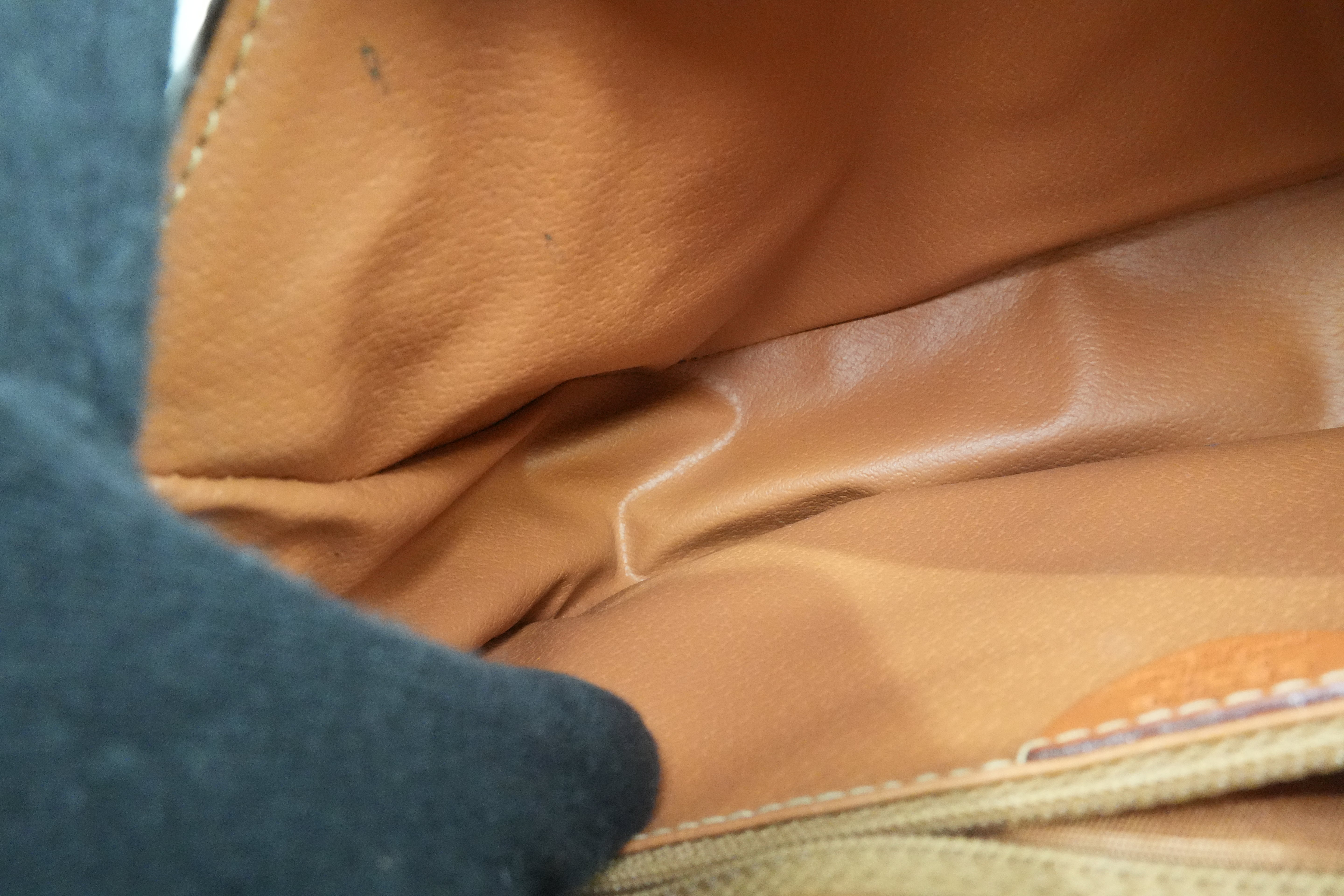 Celine Macadam Crossbody Bag Brown Used