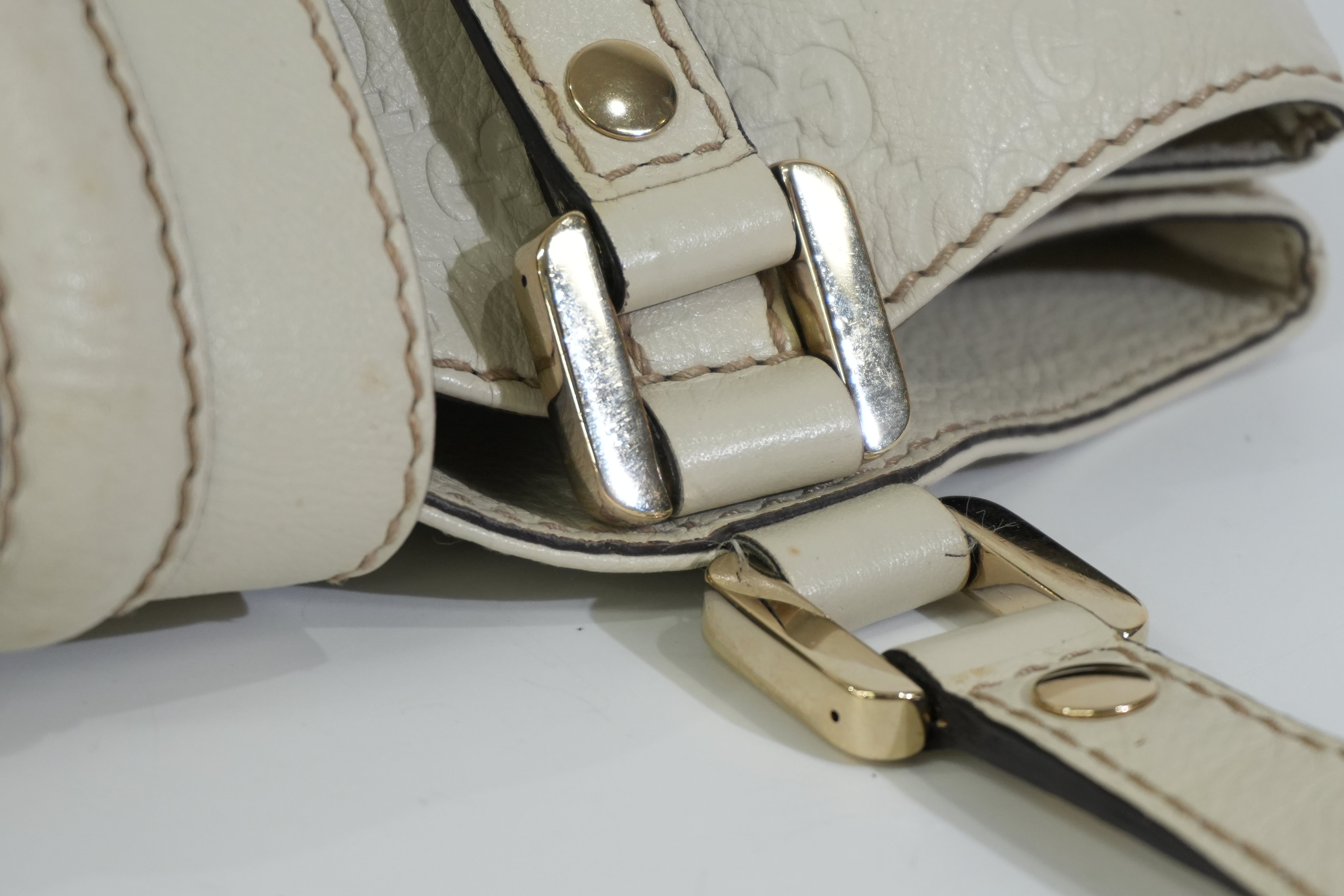 Pre-owned Gucci New Ladies Tote Bag White