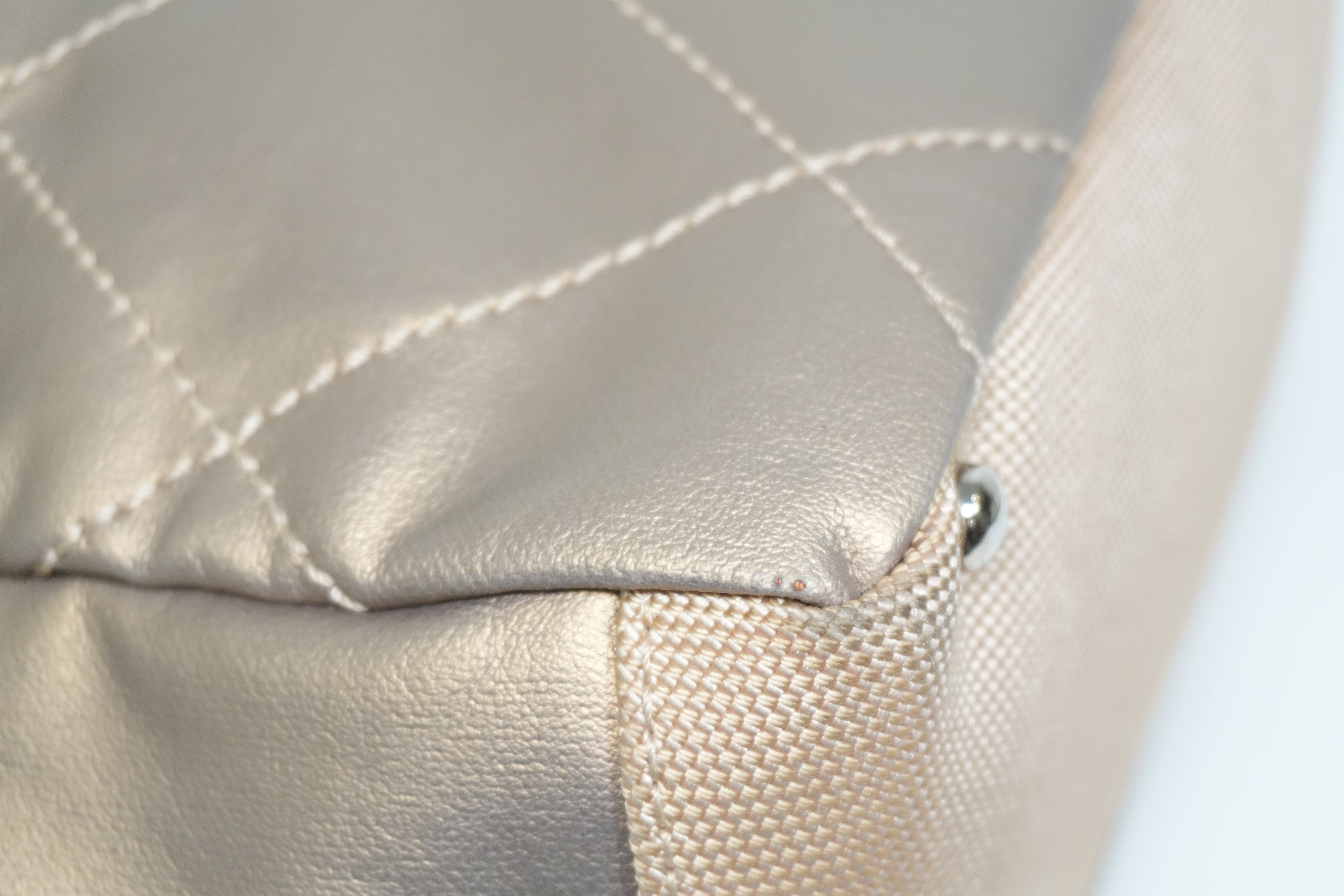Pre-owned Chanel Paris Biarritz Tote Bag Metallic Gold