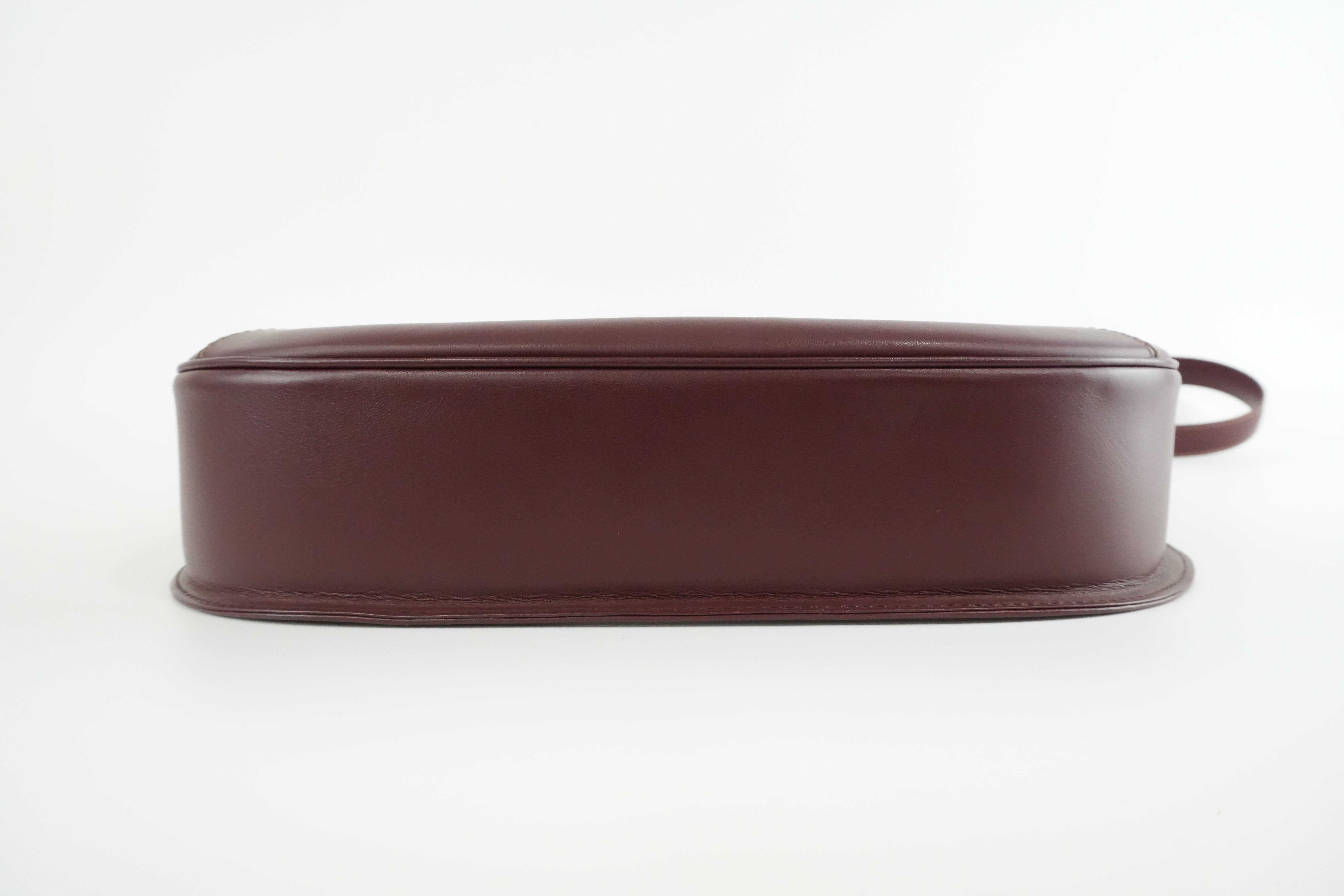 Cartier Crossbody Bag Burgundy Used