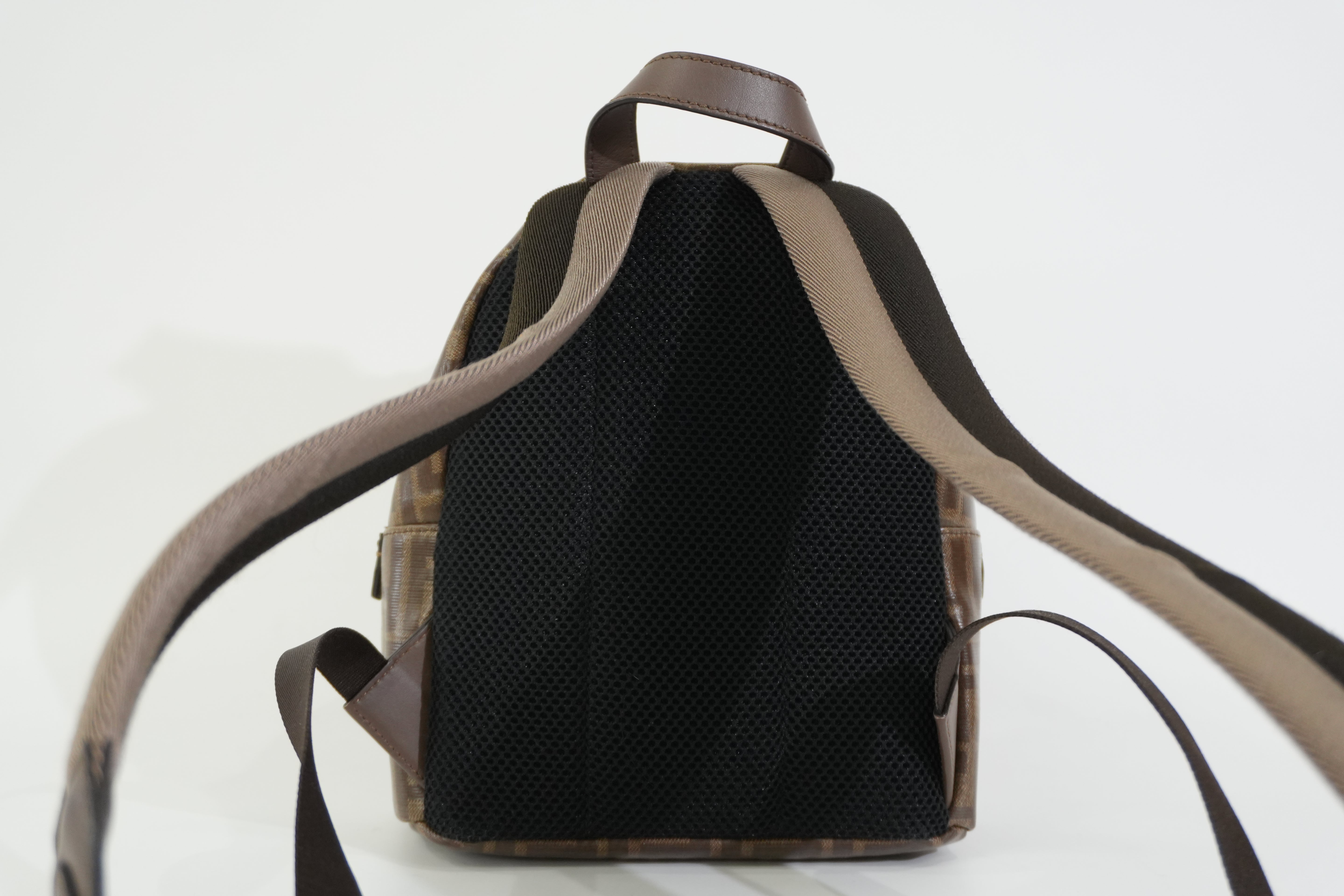 Pre-owned Fendi FILA Mini Mania Zucca Backpack