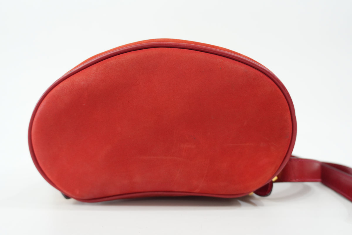 Pre-owned Ferragamo Backpack Red Orange