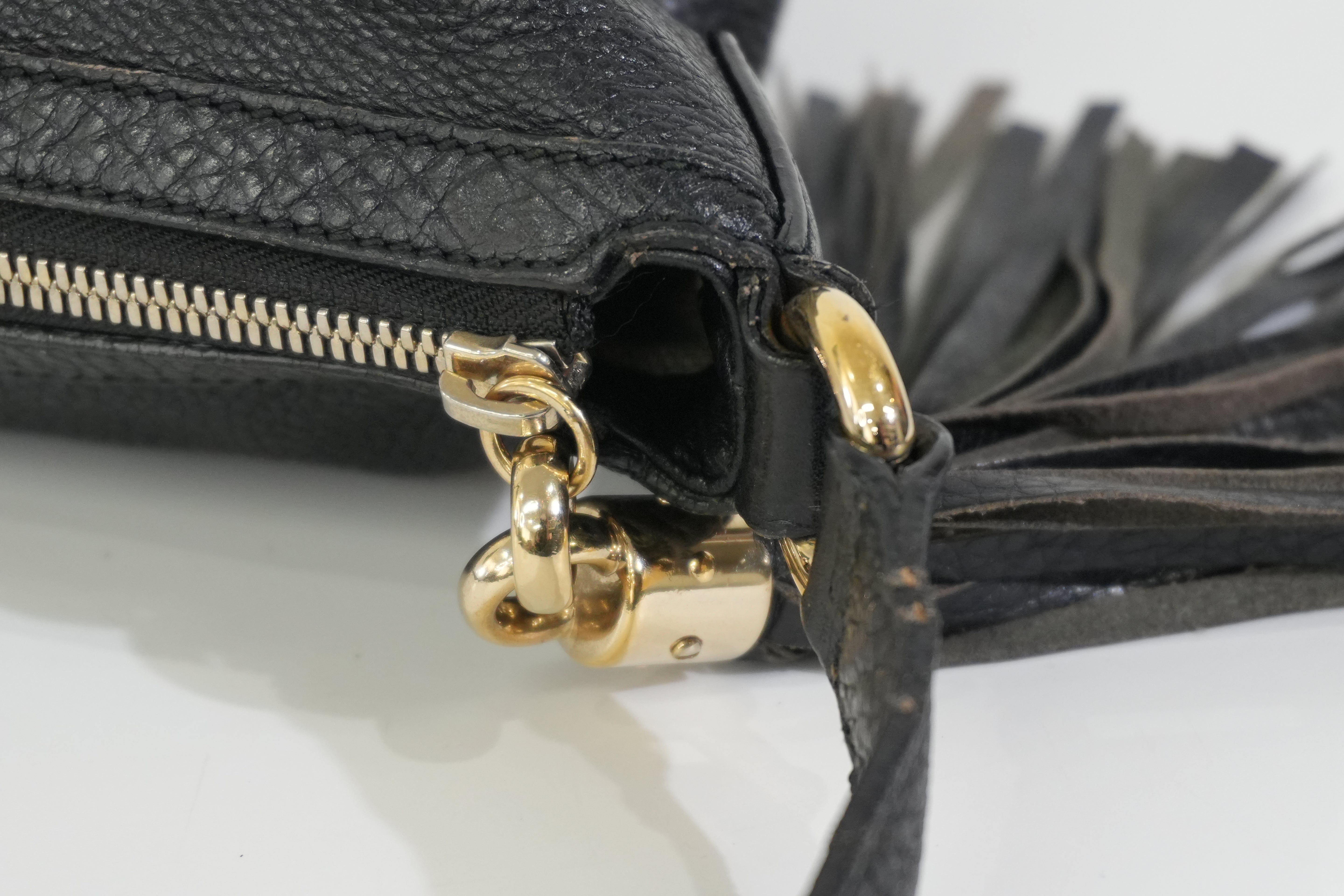 Pre-owned Gucci Soho Shoulder Bag Black