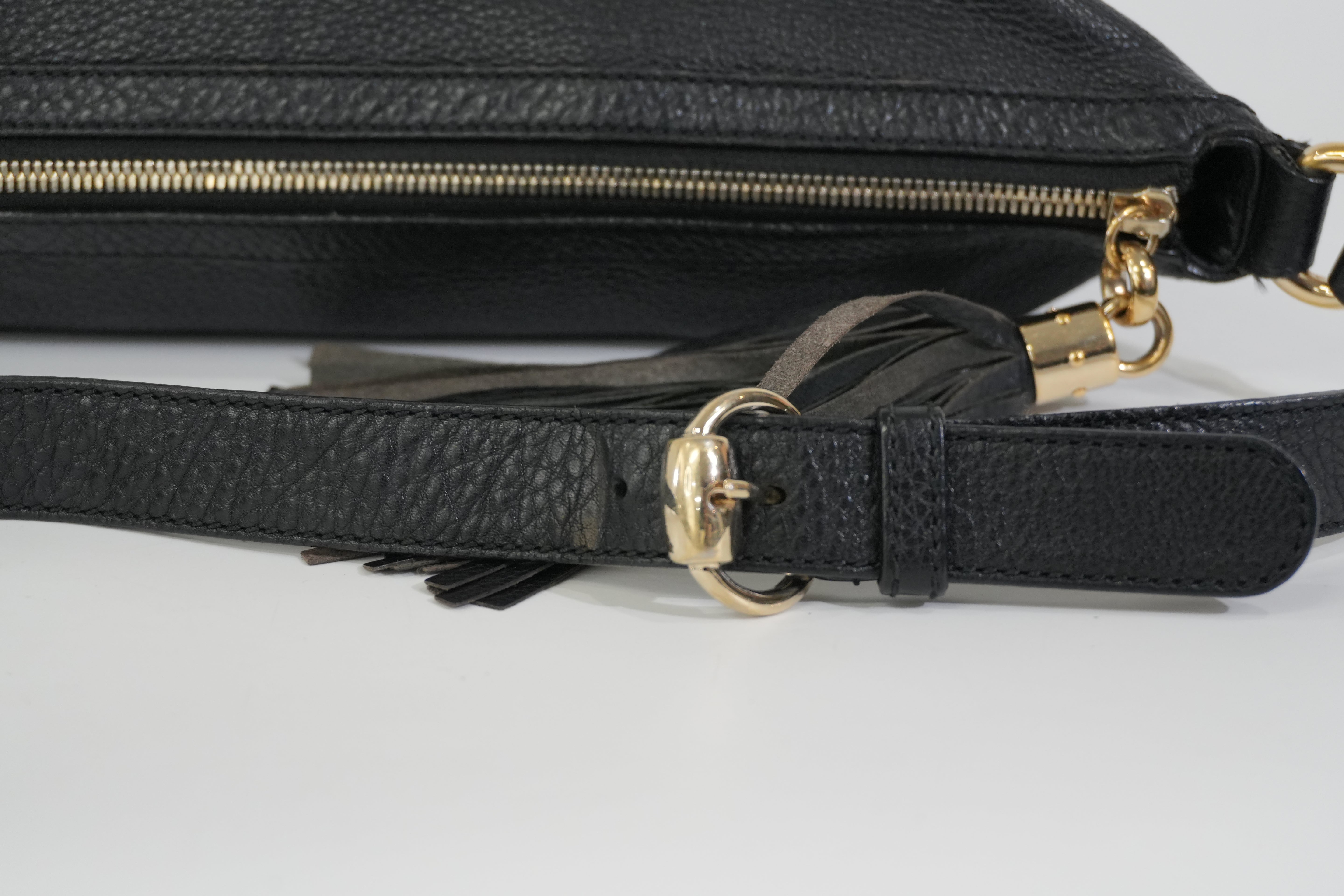 Pre-owned Gucci Soho Shoulder Bag Black