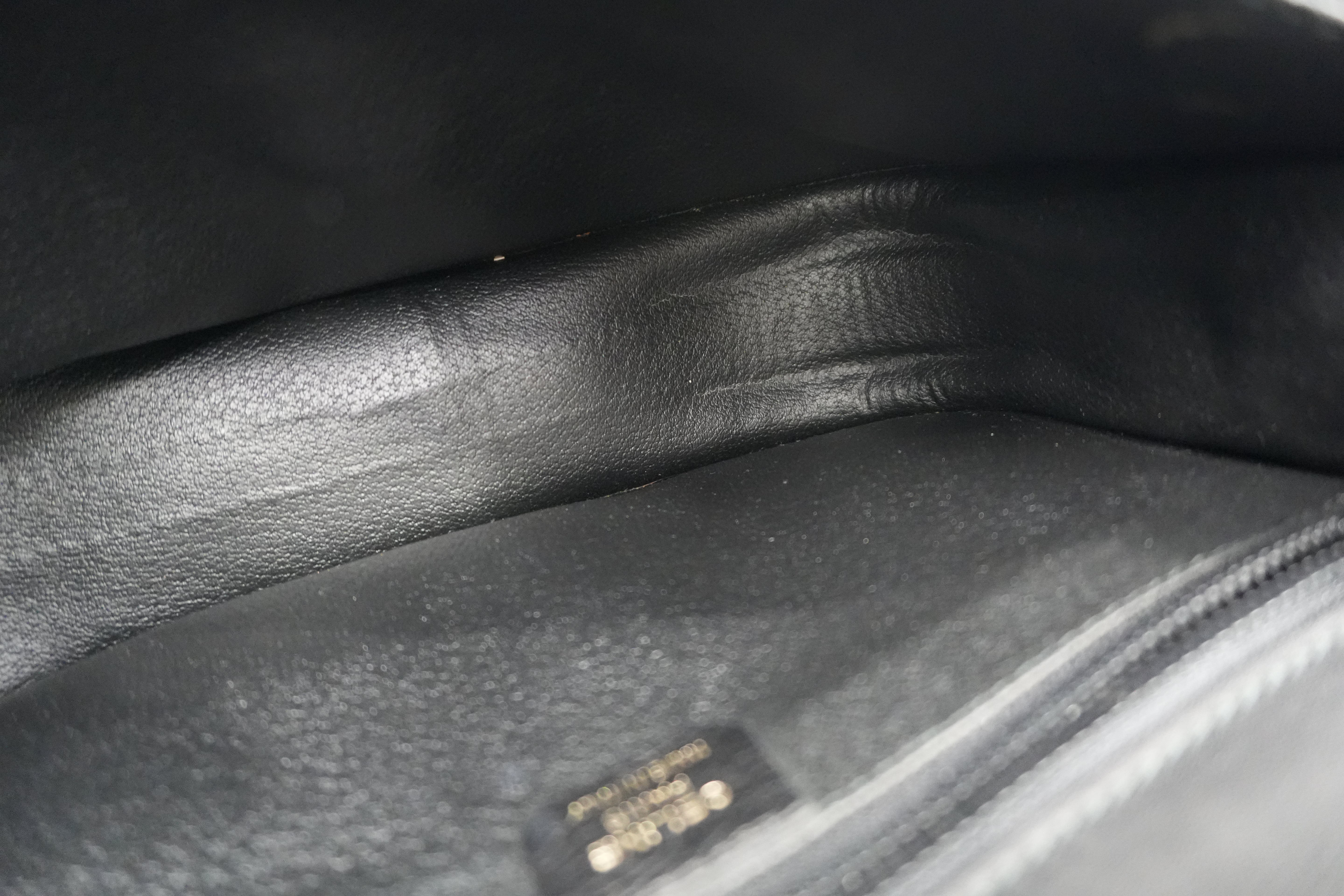 Celine Shoulder Bag Black Leather Used