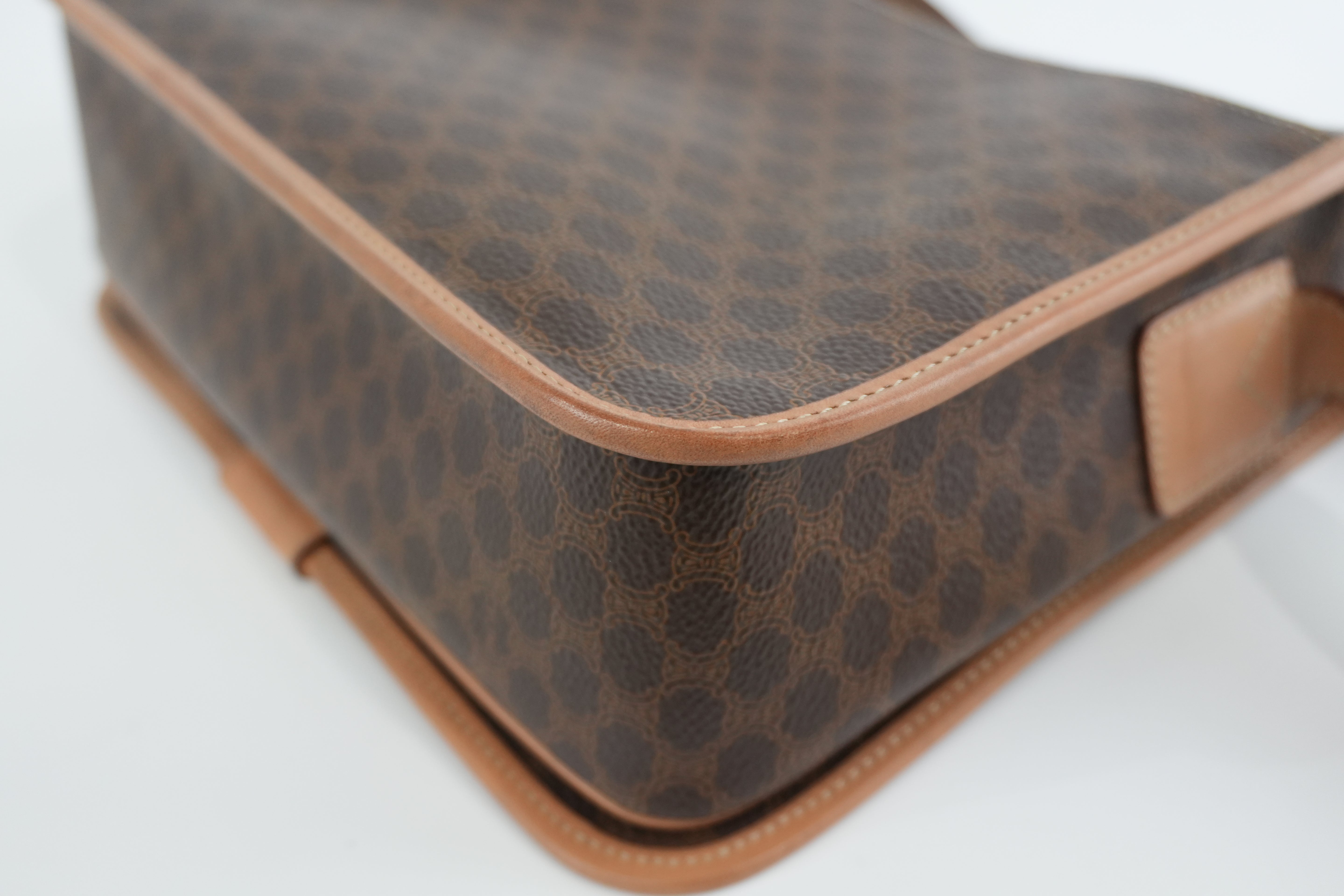 Celine Macadam Shoulder Bag Brown Used