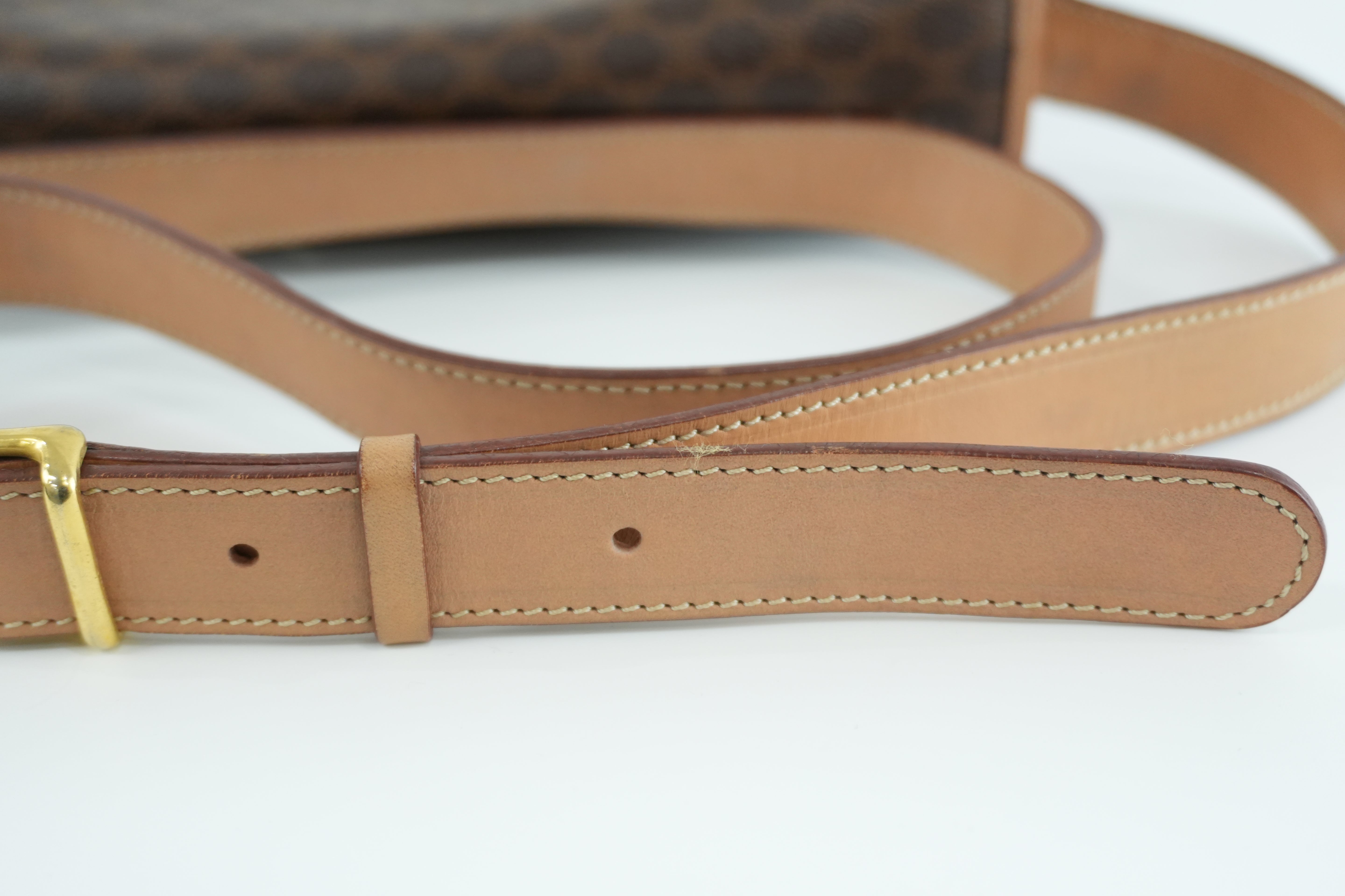 Celine Macadam Shoulder Bag Brown Used