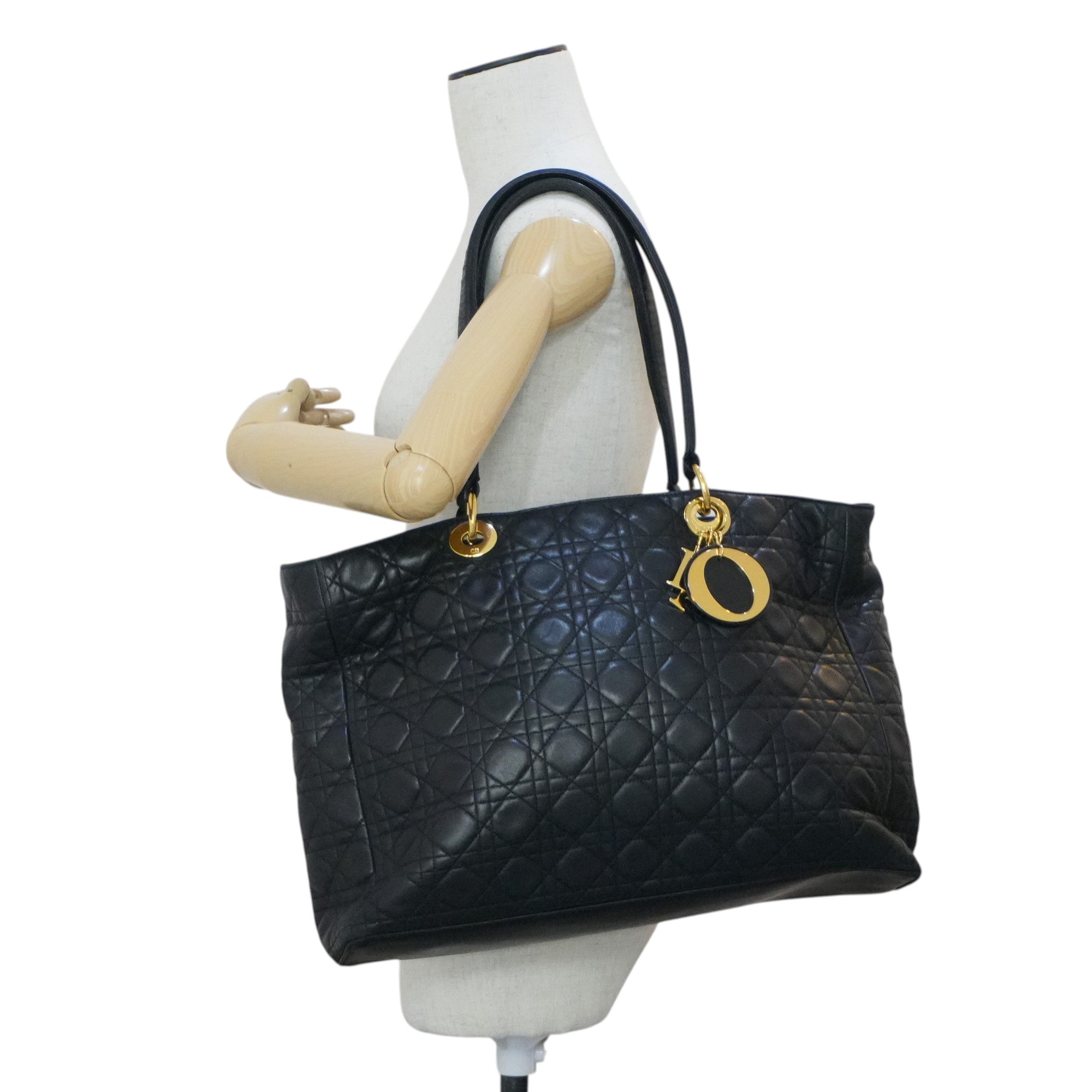 Pre-owned Dior Lady Dior Black