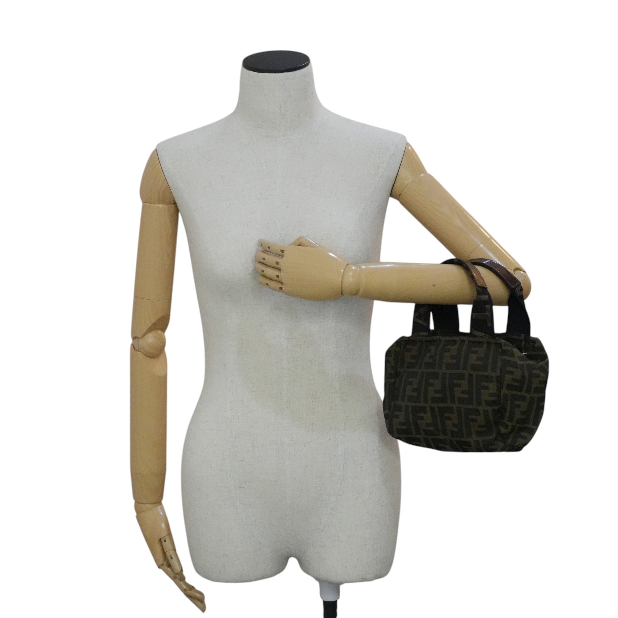 Pre-owned Fendi Zucca Handbag Brown