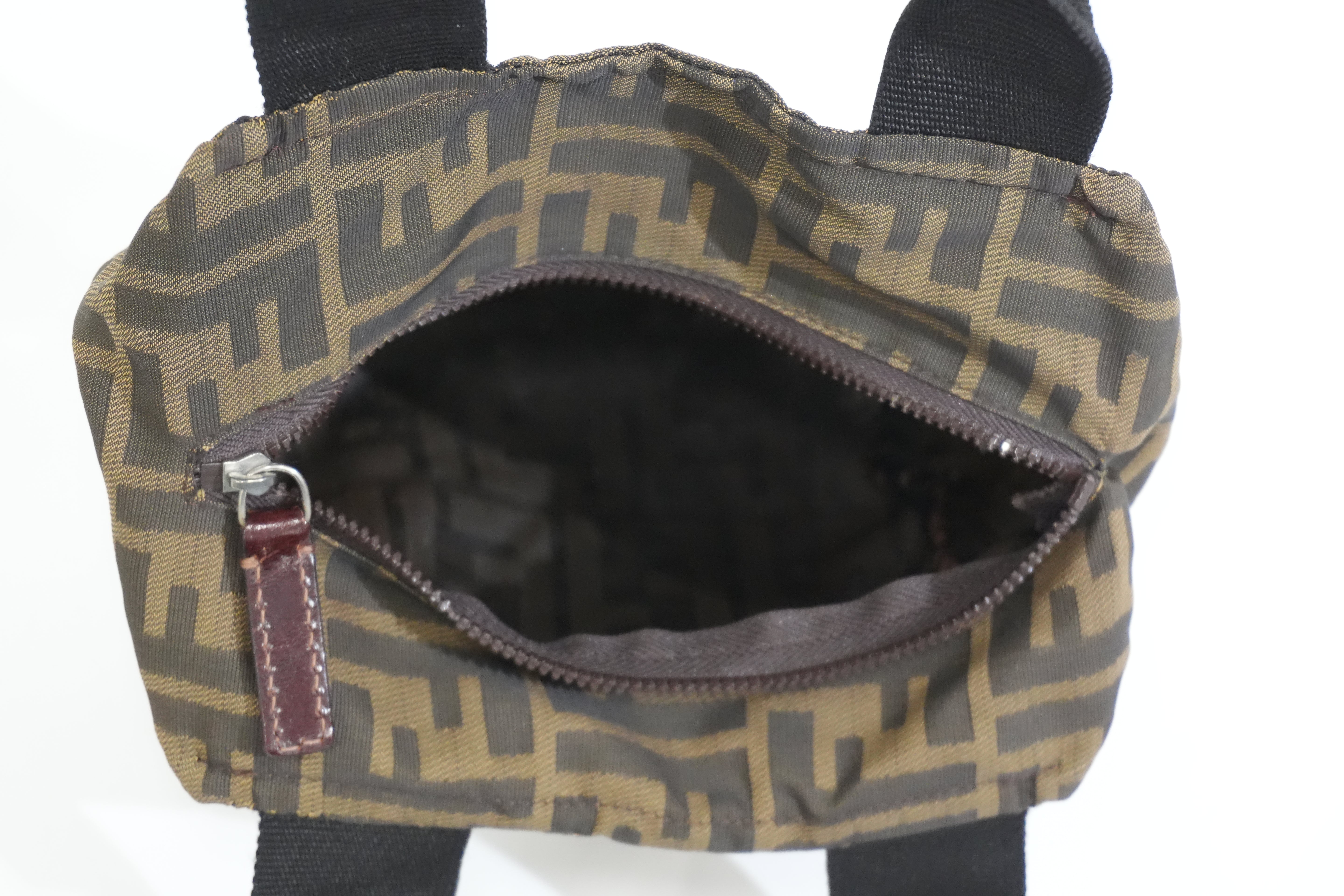 Pre-owned Fendi Zucca Handbag Brown