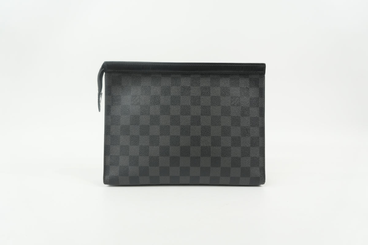 Pre-Owned Louis Vuitton Damier Graphite Pochette Voyage Clutch