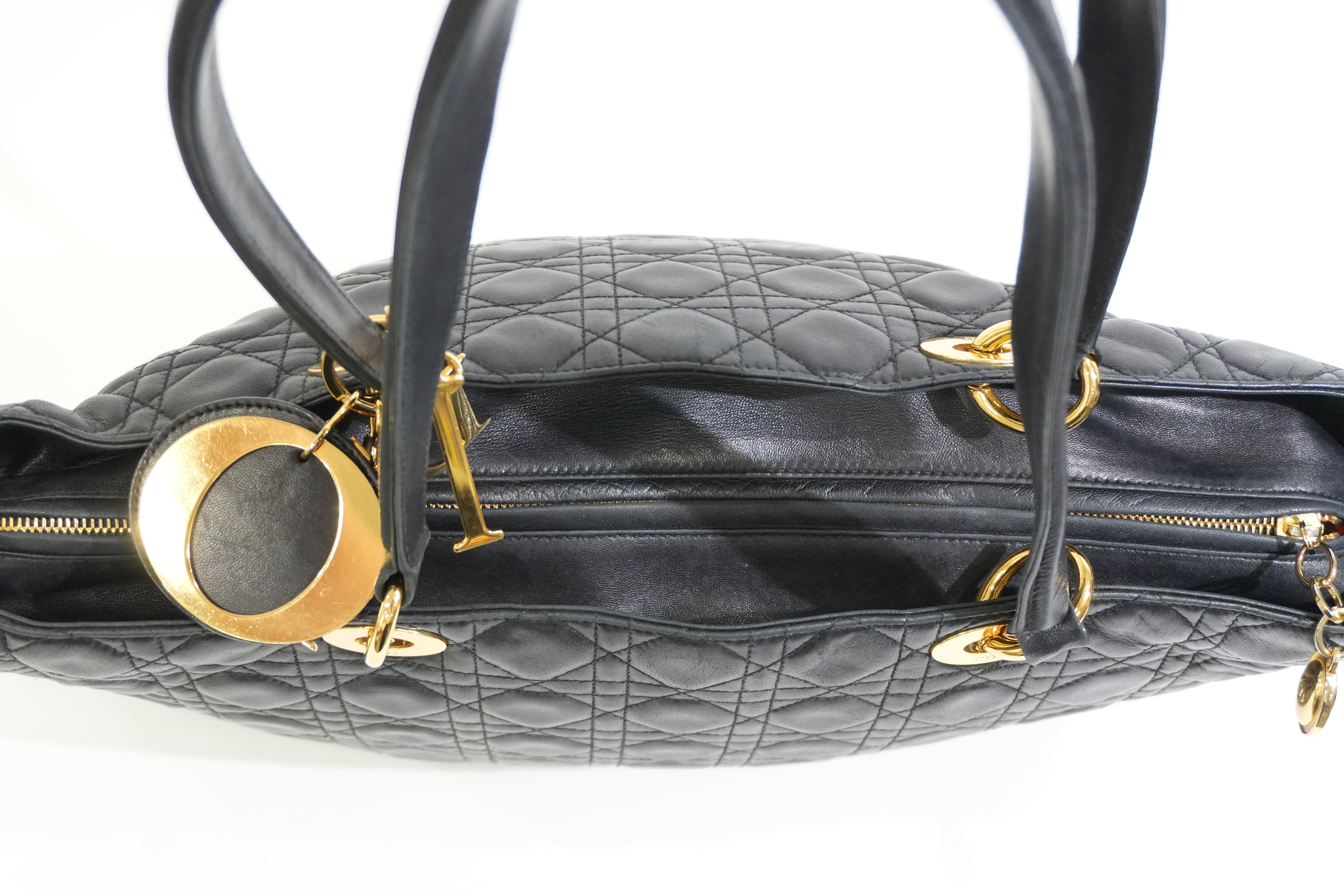 Pre-owned Dior Lady Dior Black