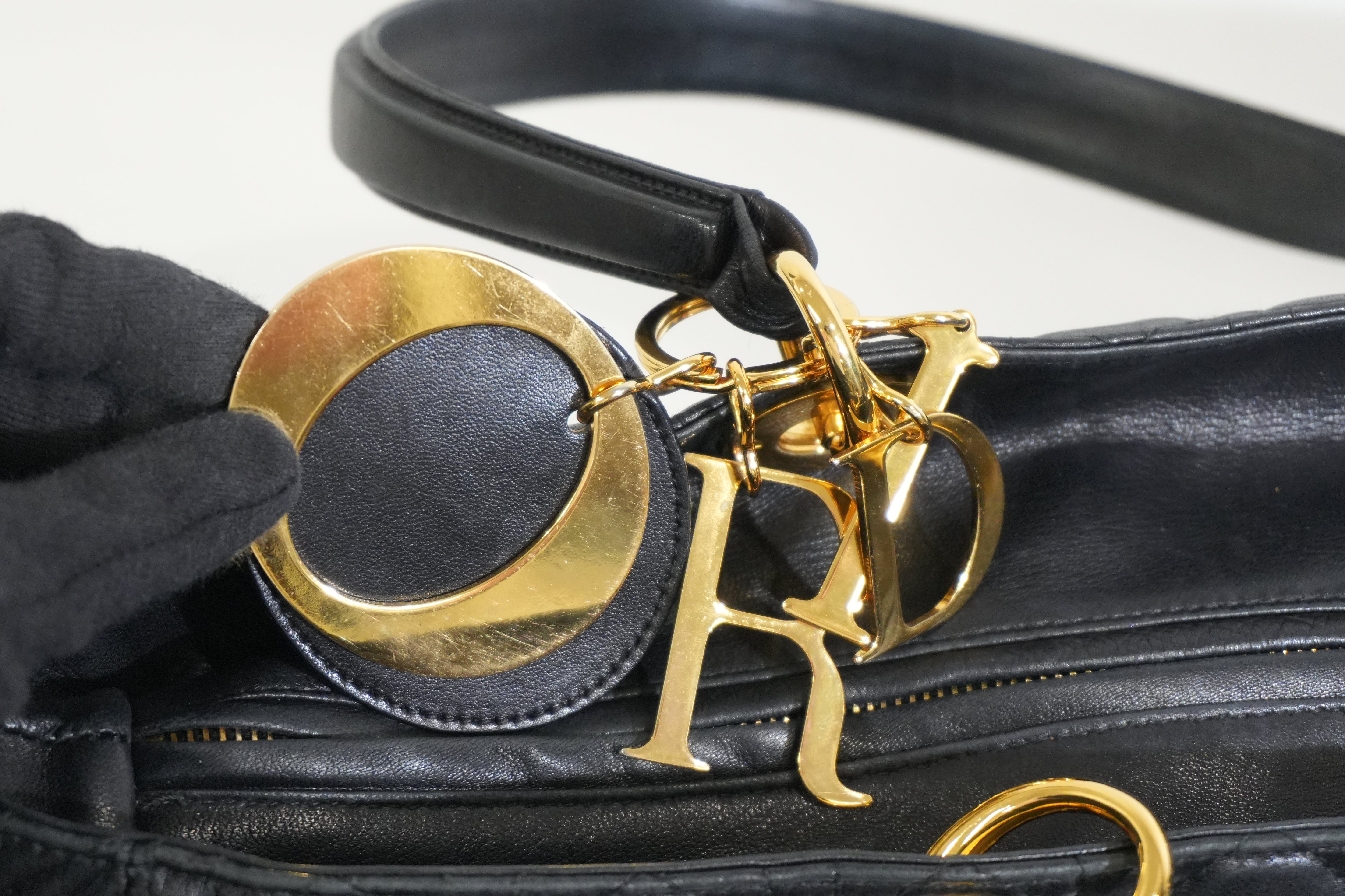 Pre-owned Dior Lady Dior Black