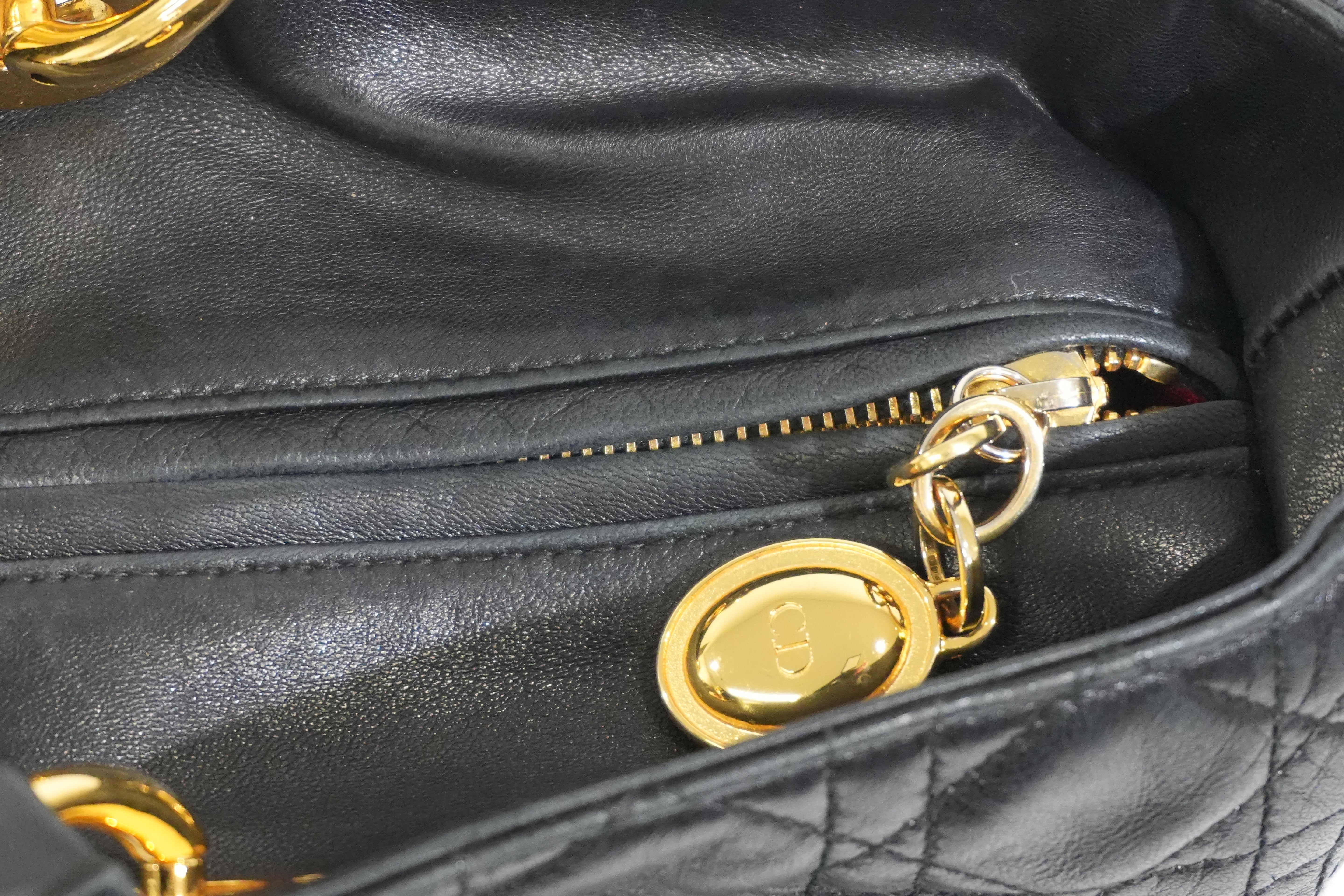 Pre-owned Dior Lady Dior Black