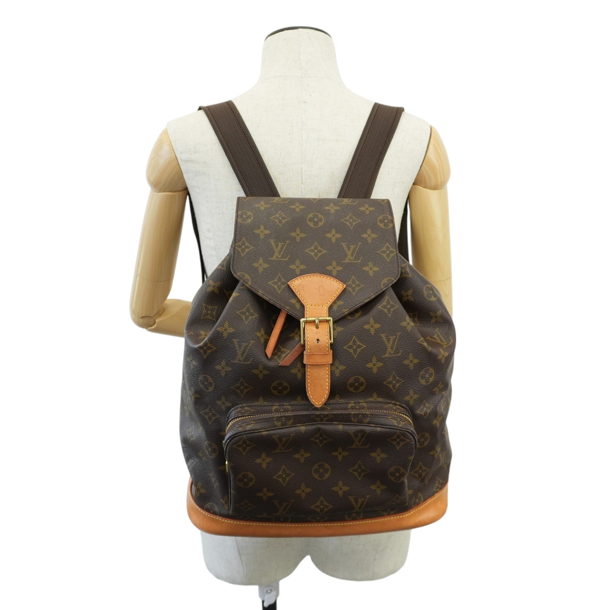 Louis Vuitton Monogram Montsouris GM Backpack Used
