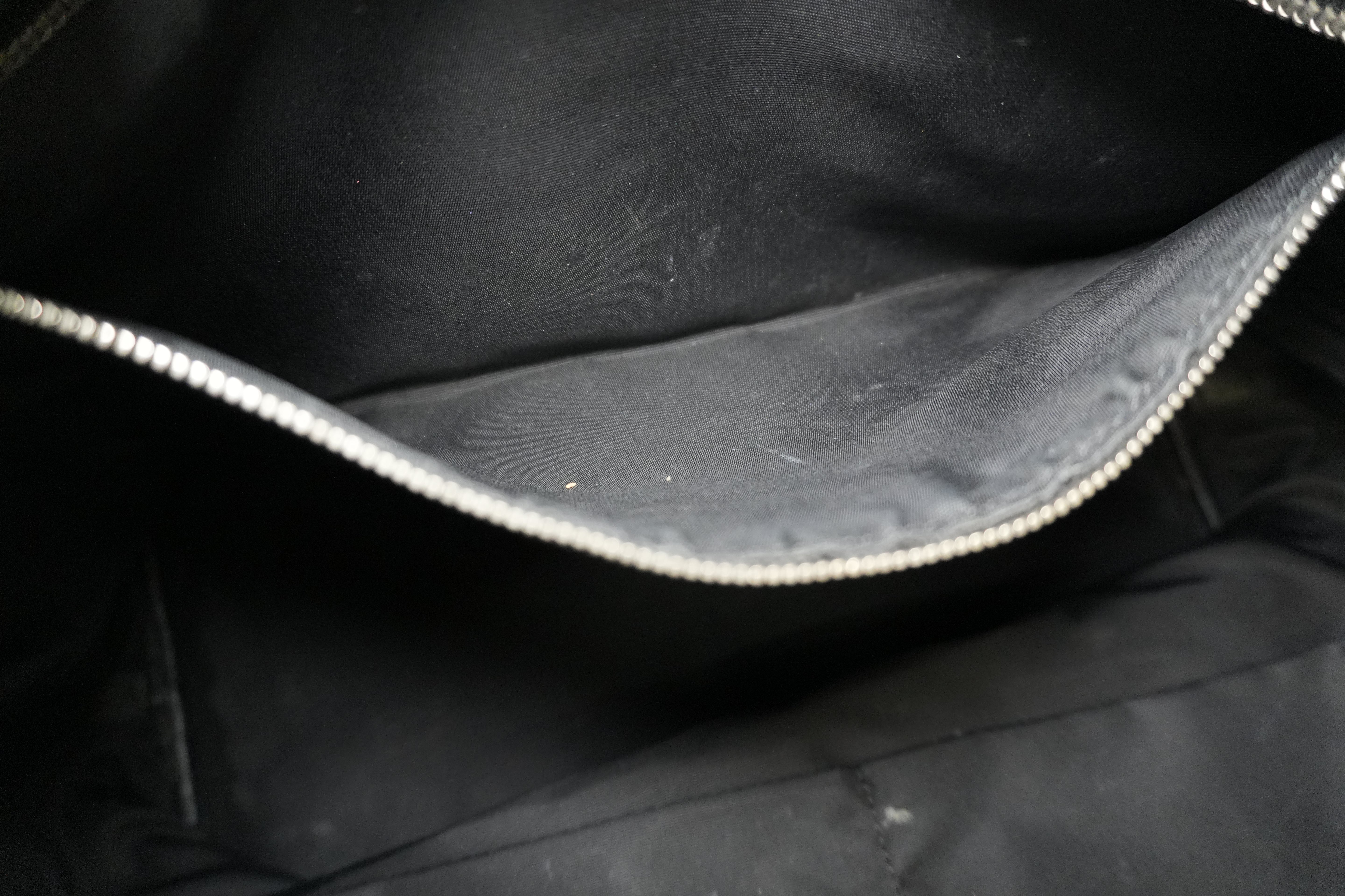 Pre-owned Christian Dior Nylon Panarea Tote Bag Black Used