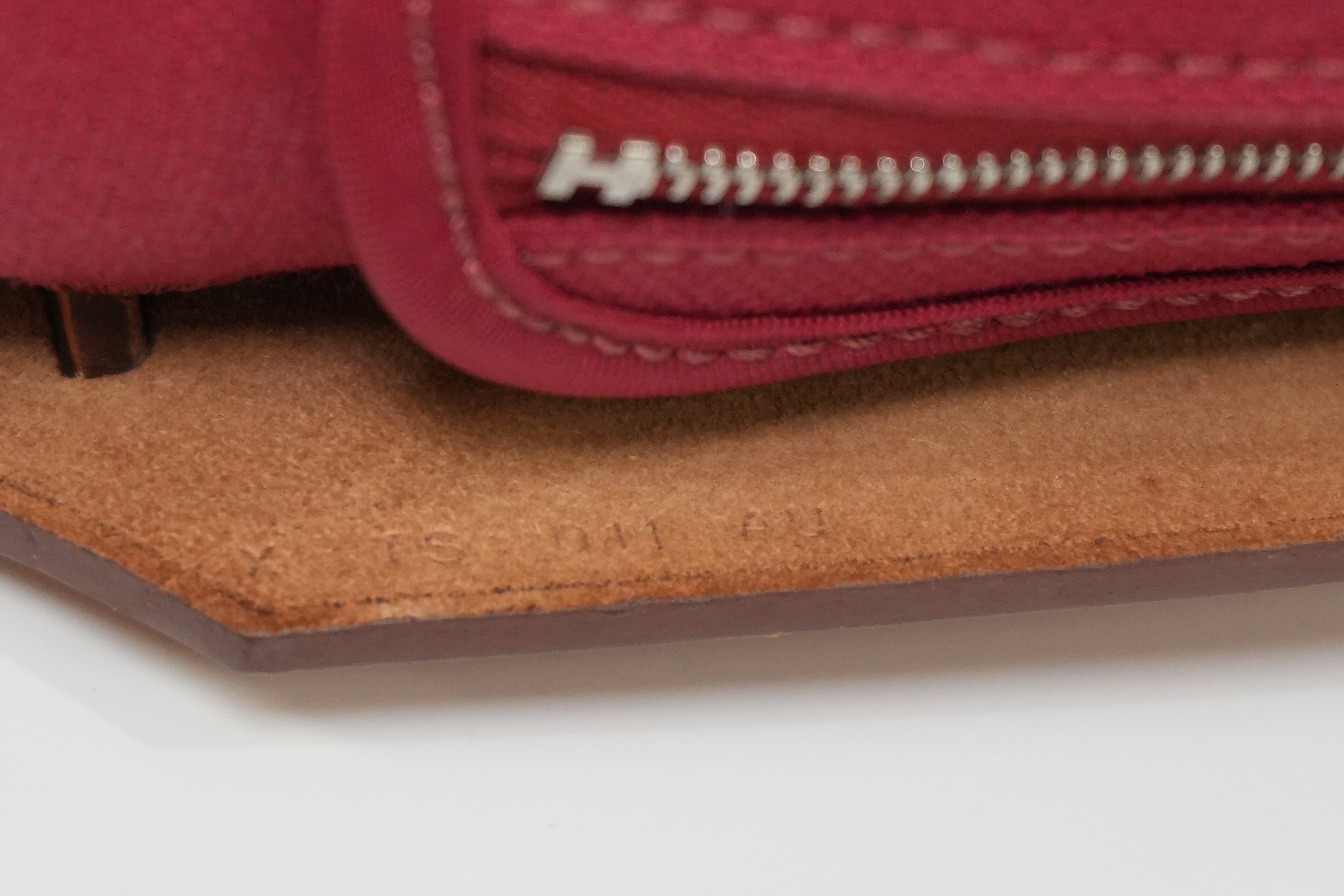 Pre-owned Hermes Canvas Herzip Tote Bag Red Orange