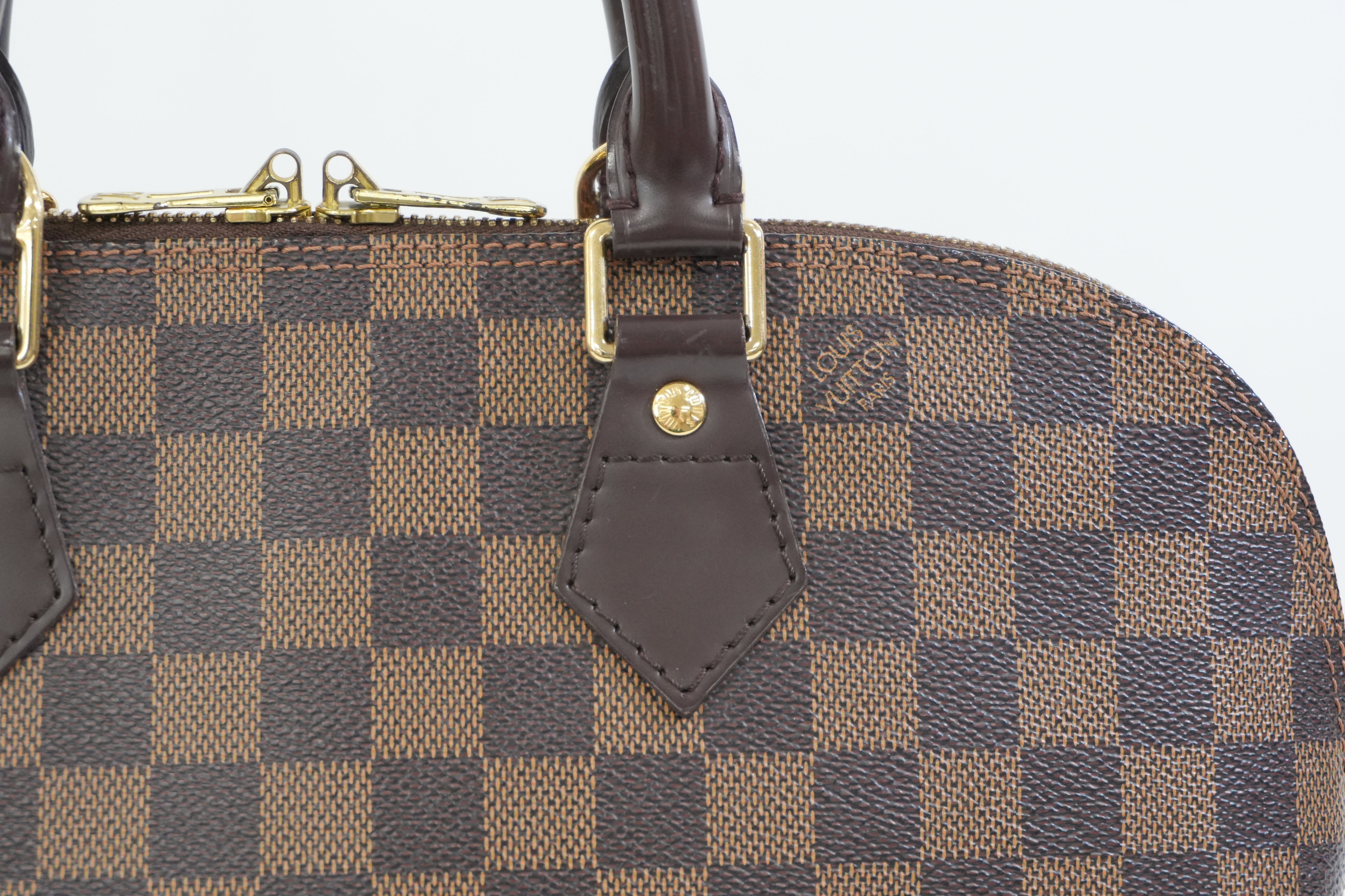 Pre-owned Louis Vuitton Damier Ebene Alma Handbag