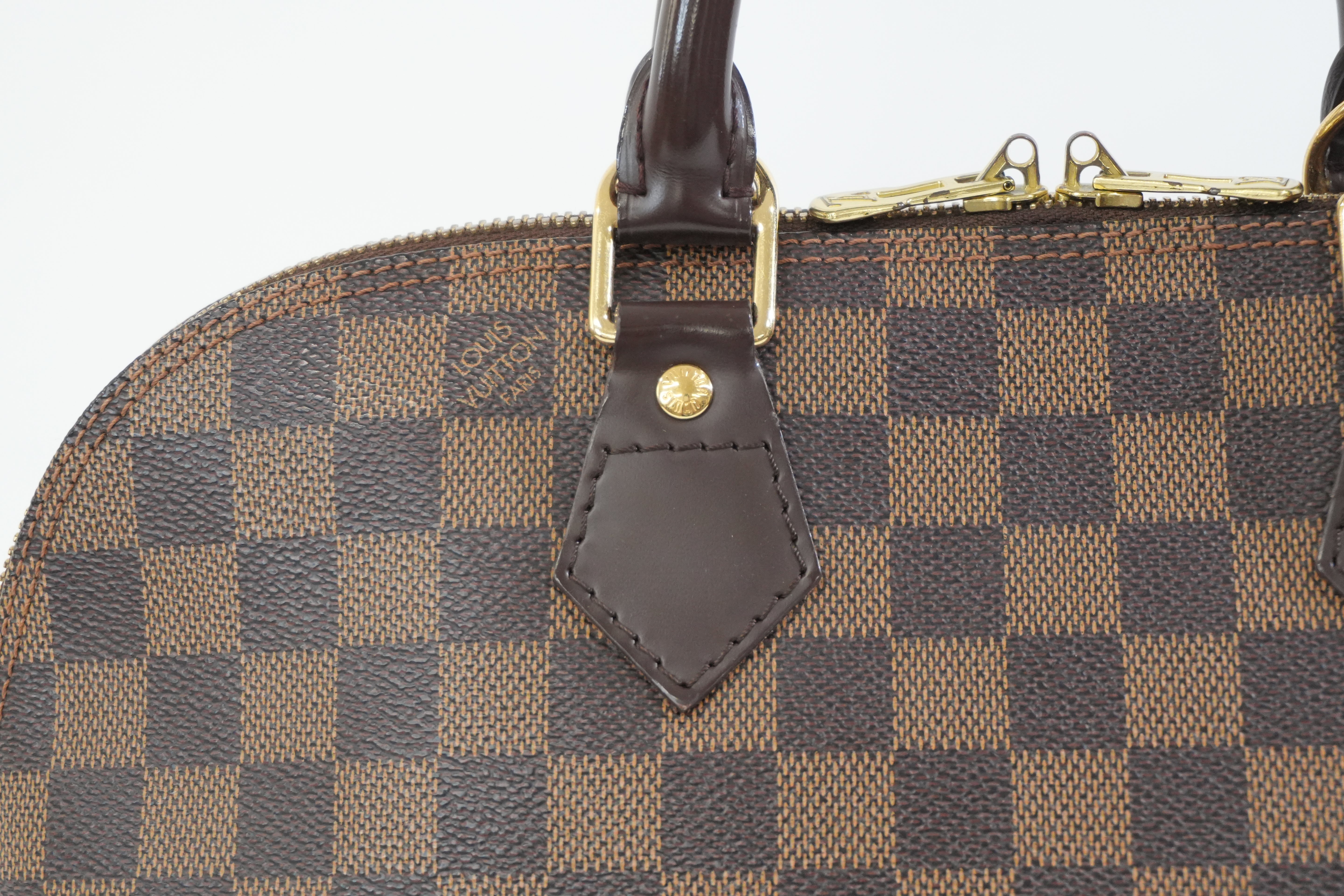 Pre-owned Louis Vuitton Damier Ebene Alma Handbag