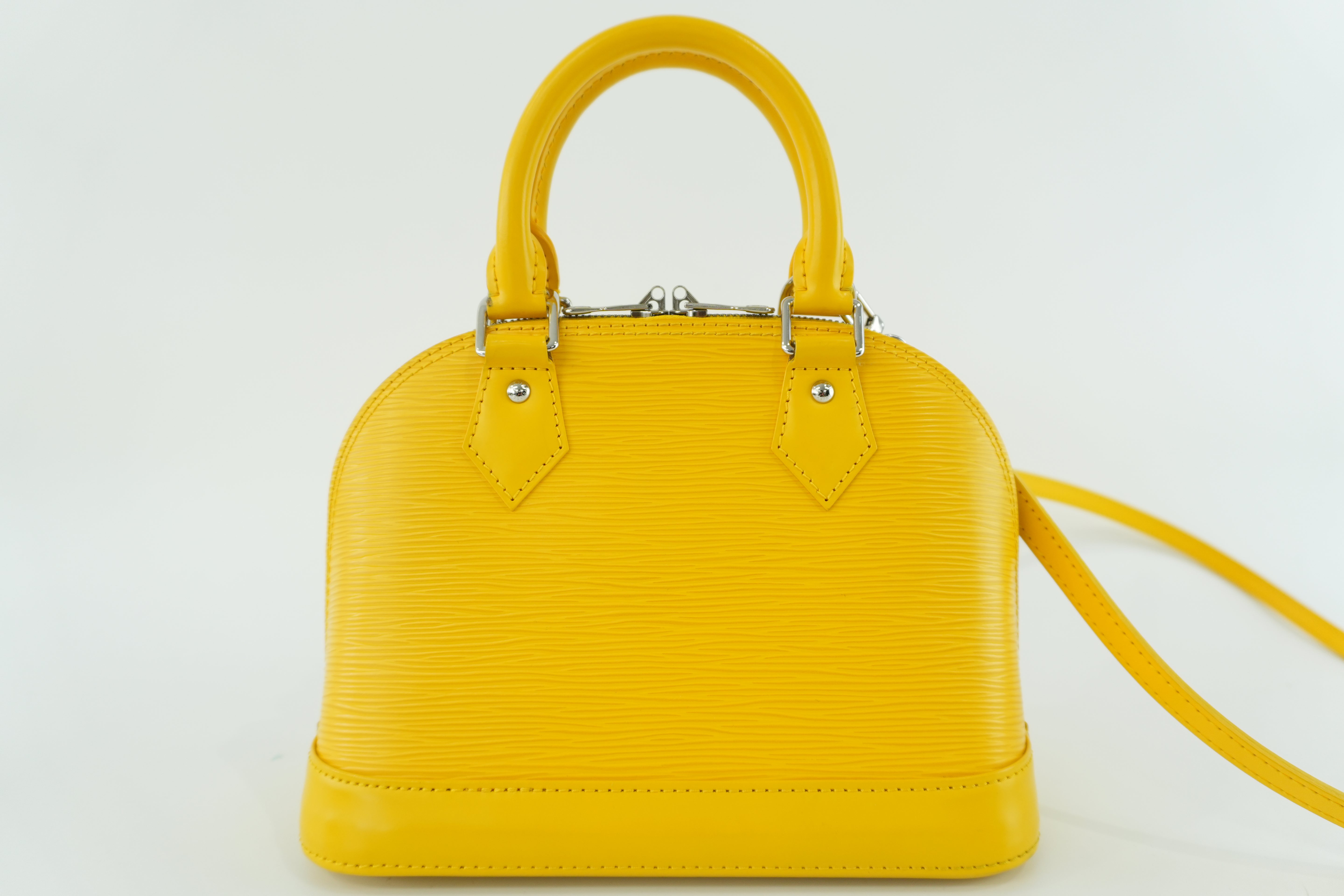 Louis Vuitton Alma BB Epi Yellow Used