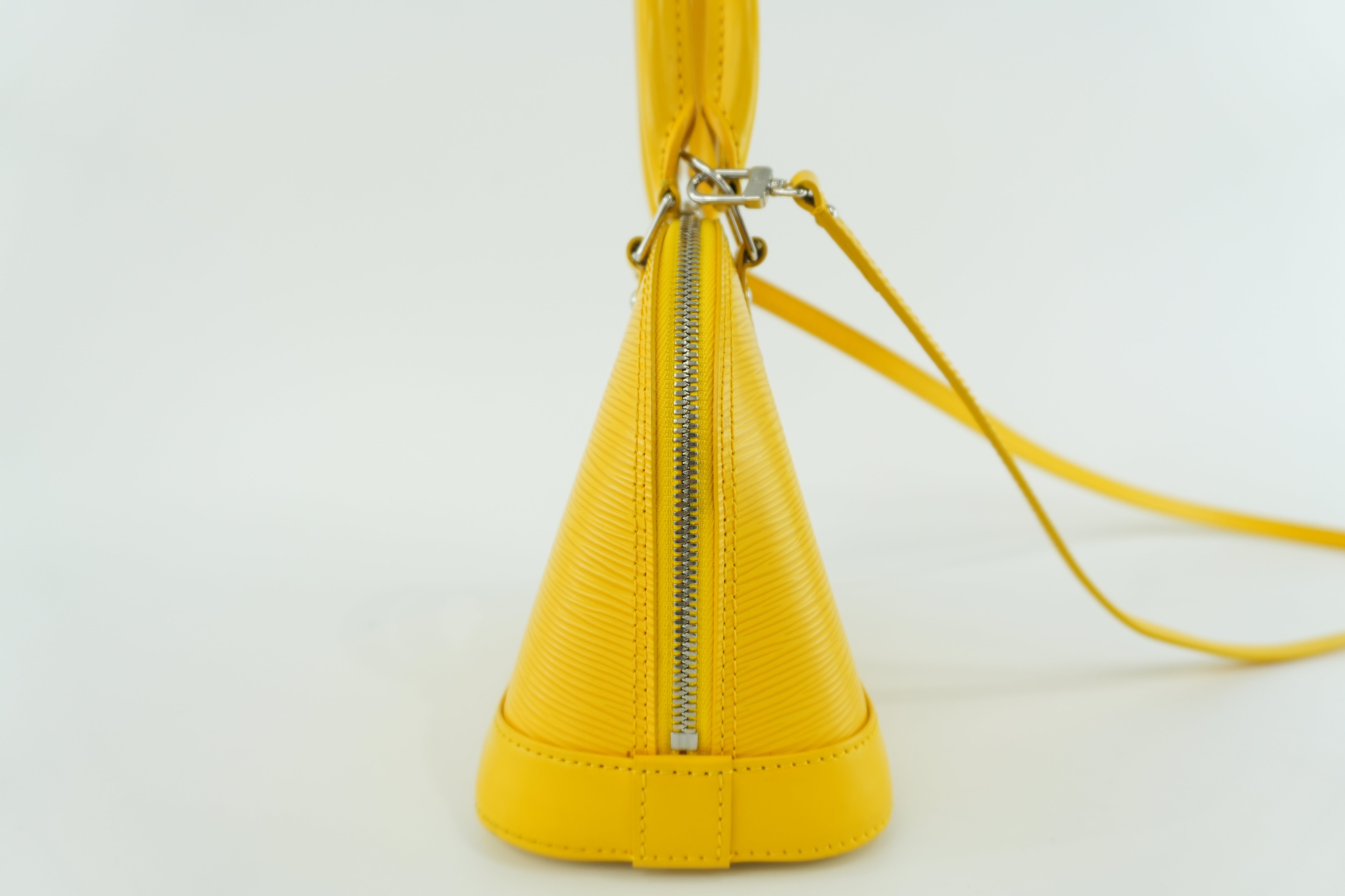 Louis Vuitton Alma BB Epi Yellow Used