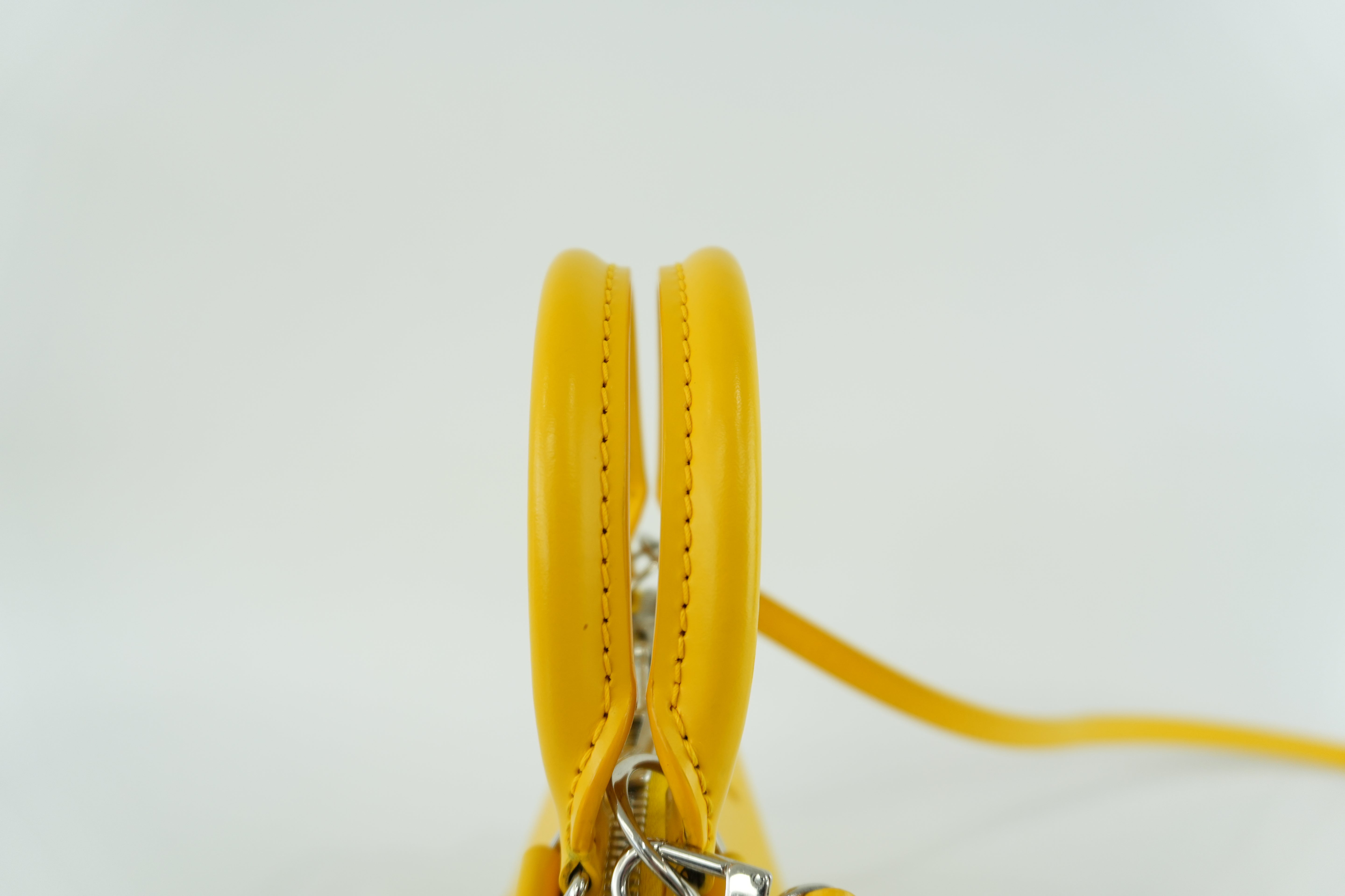 Louis Vuitton Alma BB Epi Yellow Used