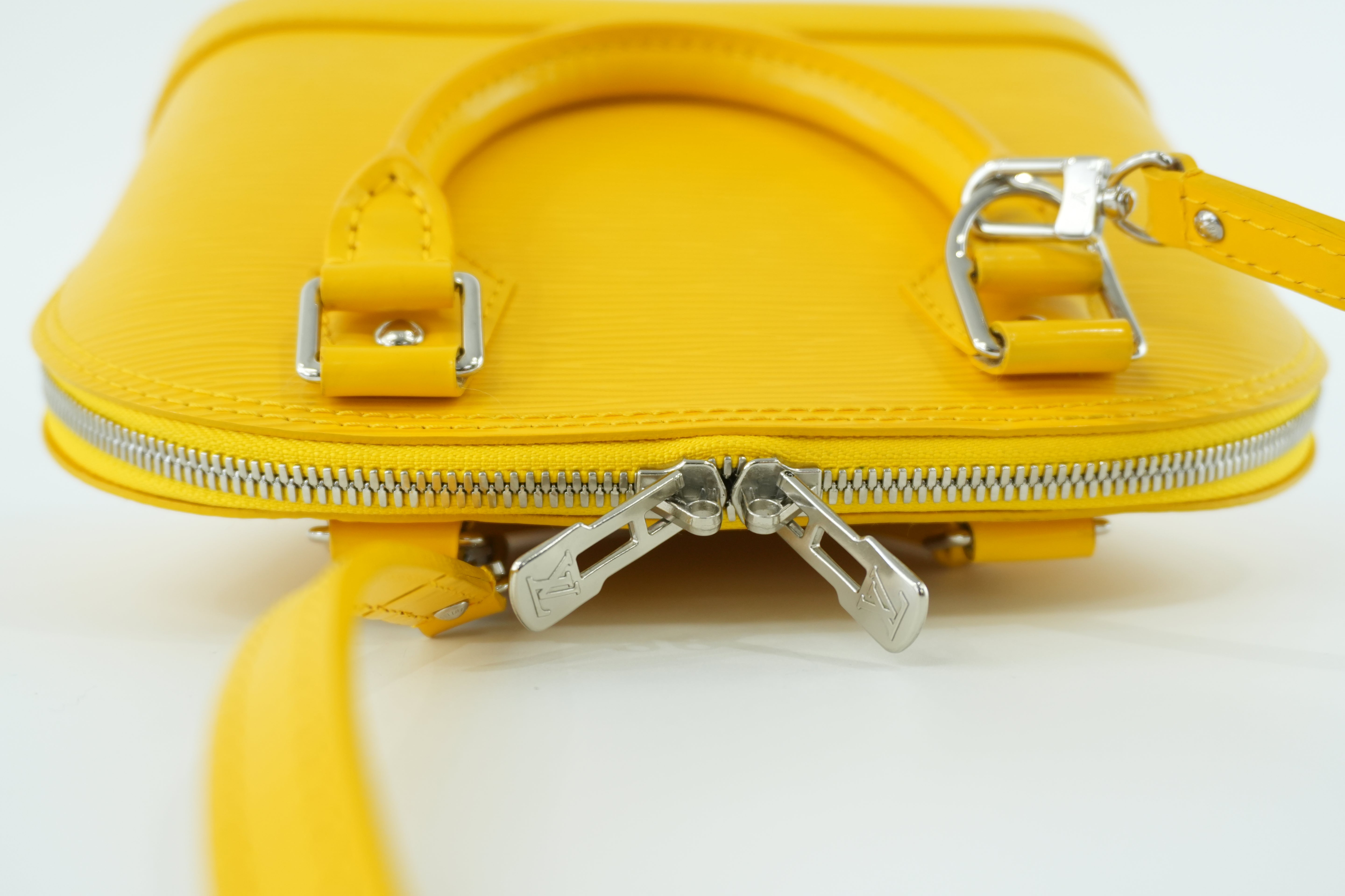 Louis Vuitton Alma BB Epi Yellow Used