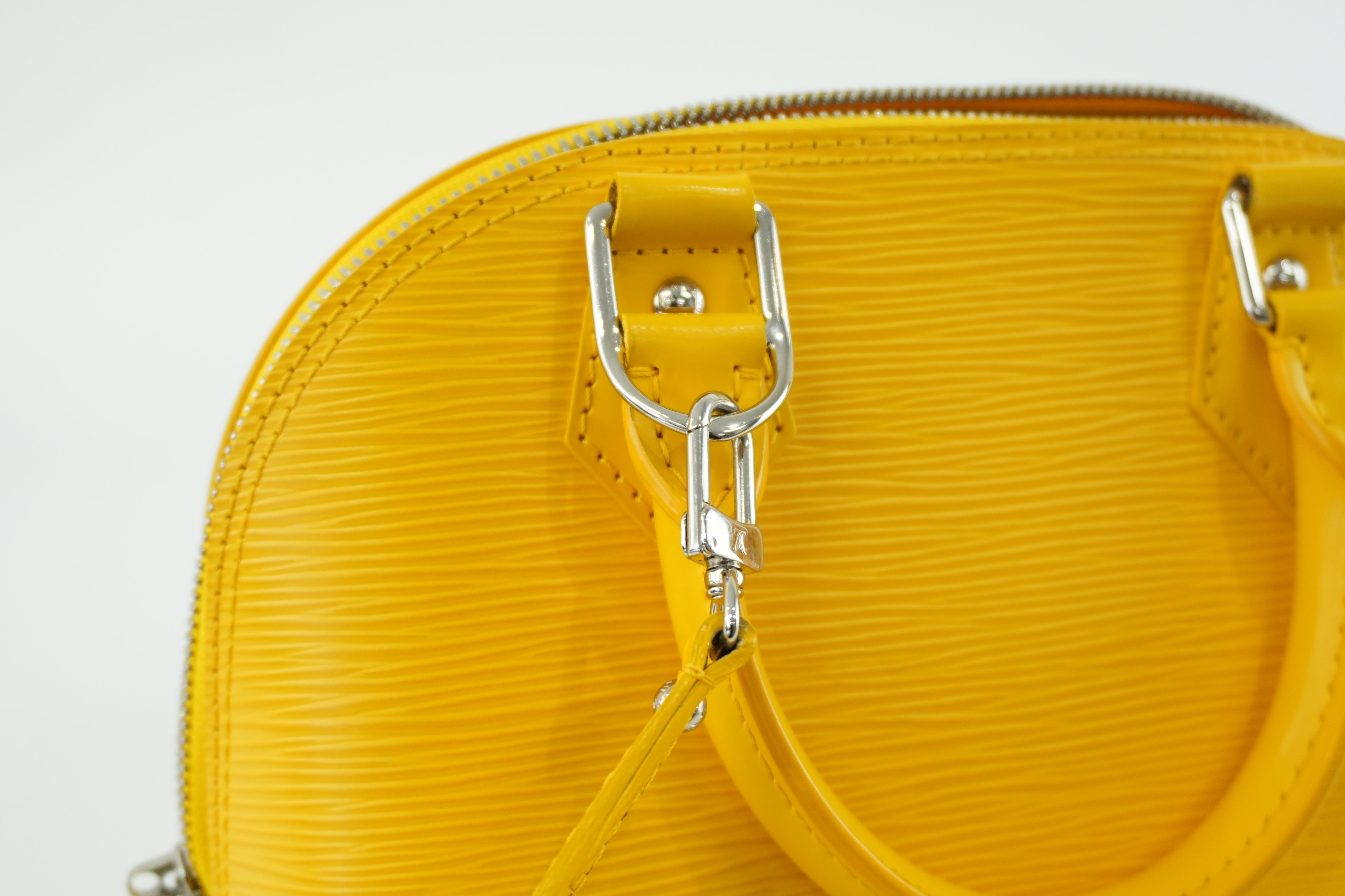 Louis Vuitton Alma BB Epi Yellow Used
