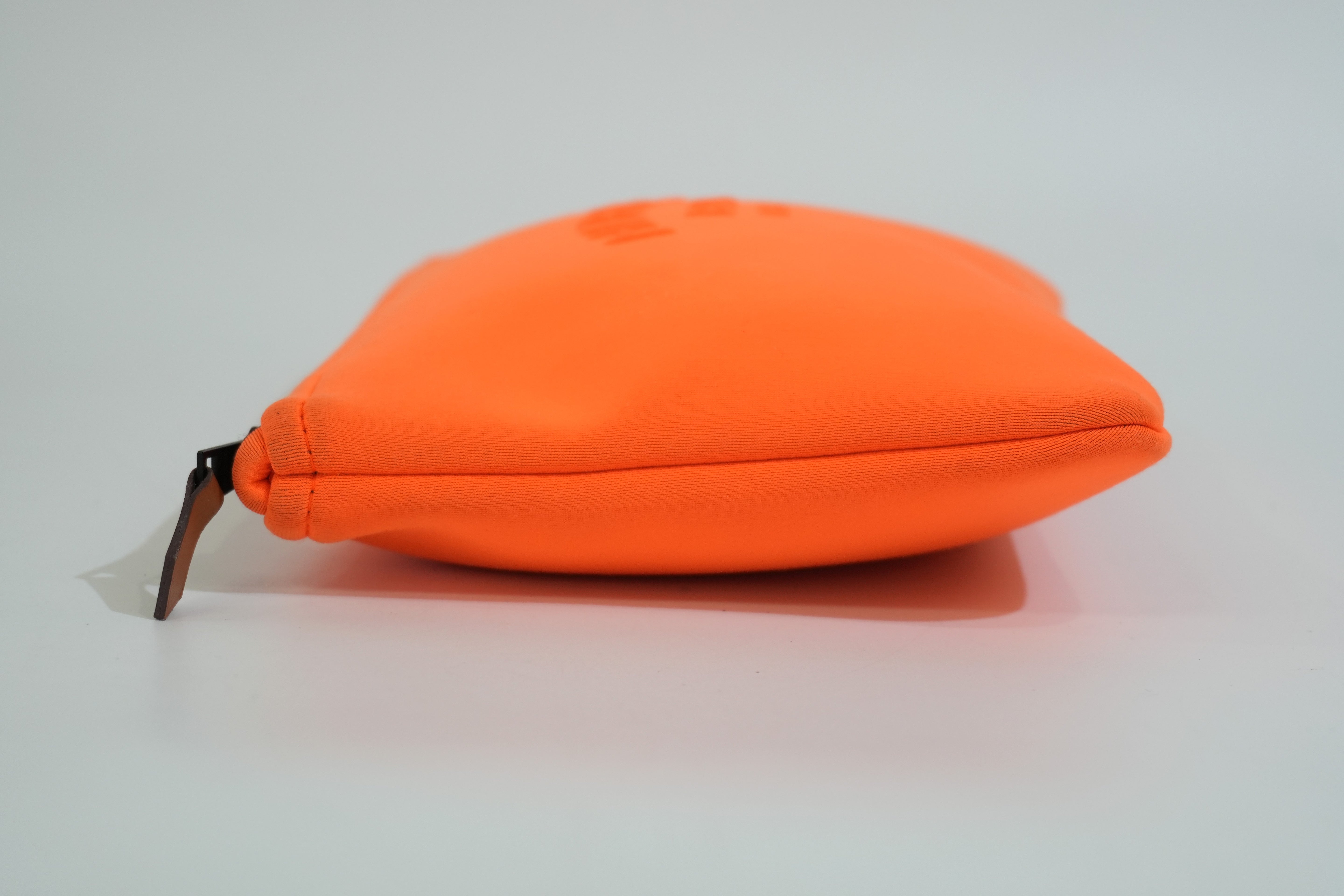 Pre-owned Hermes Pouch Orange
